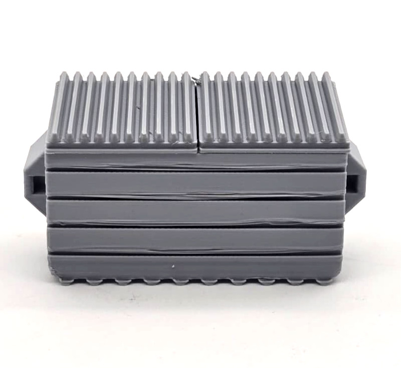 28mm Scale Dumpster Trash Can Table top Gaming Setting 3d Printed Gray