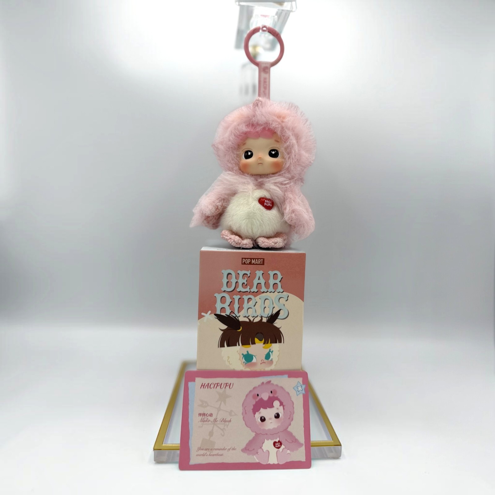 POP MART Dear Birds HACIPUPU Make Me Blush Plush Pendant Opened Confirmed