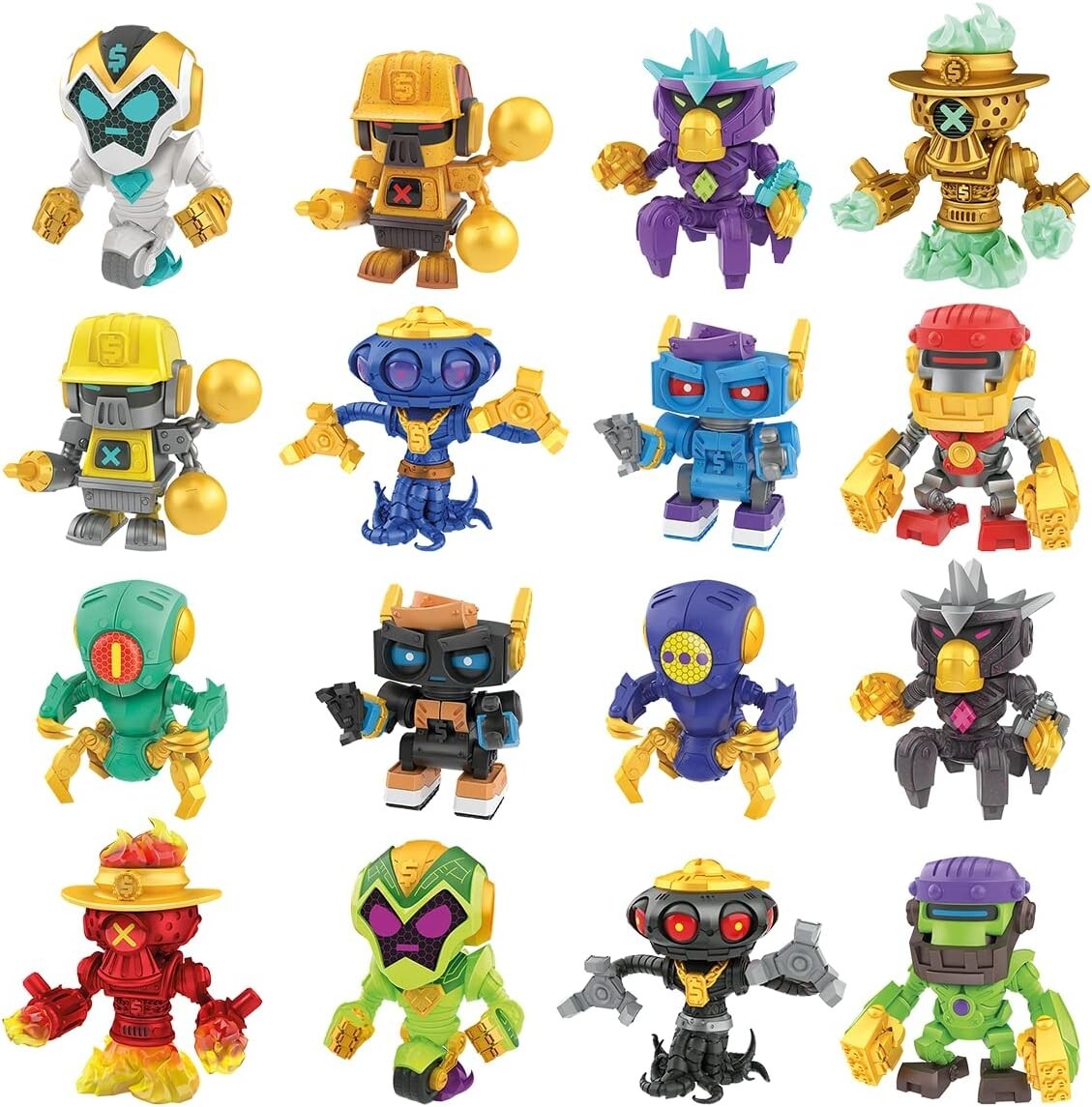 Treasure X Robots Gold Mini Robots Remove, Build, Discover Mystery Pack Moose