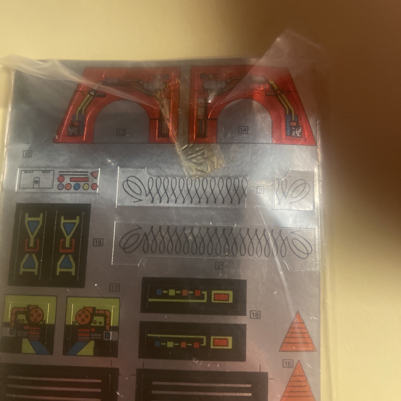 Sealed Transformers G1 MEGATRON STICKER SHEET & INSERT. EXTREMELY RARE