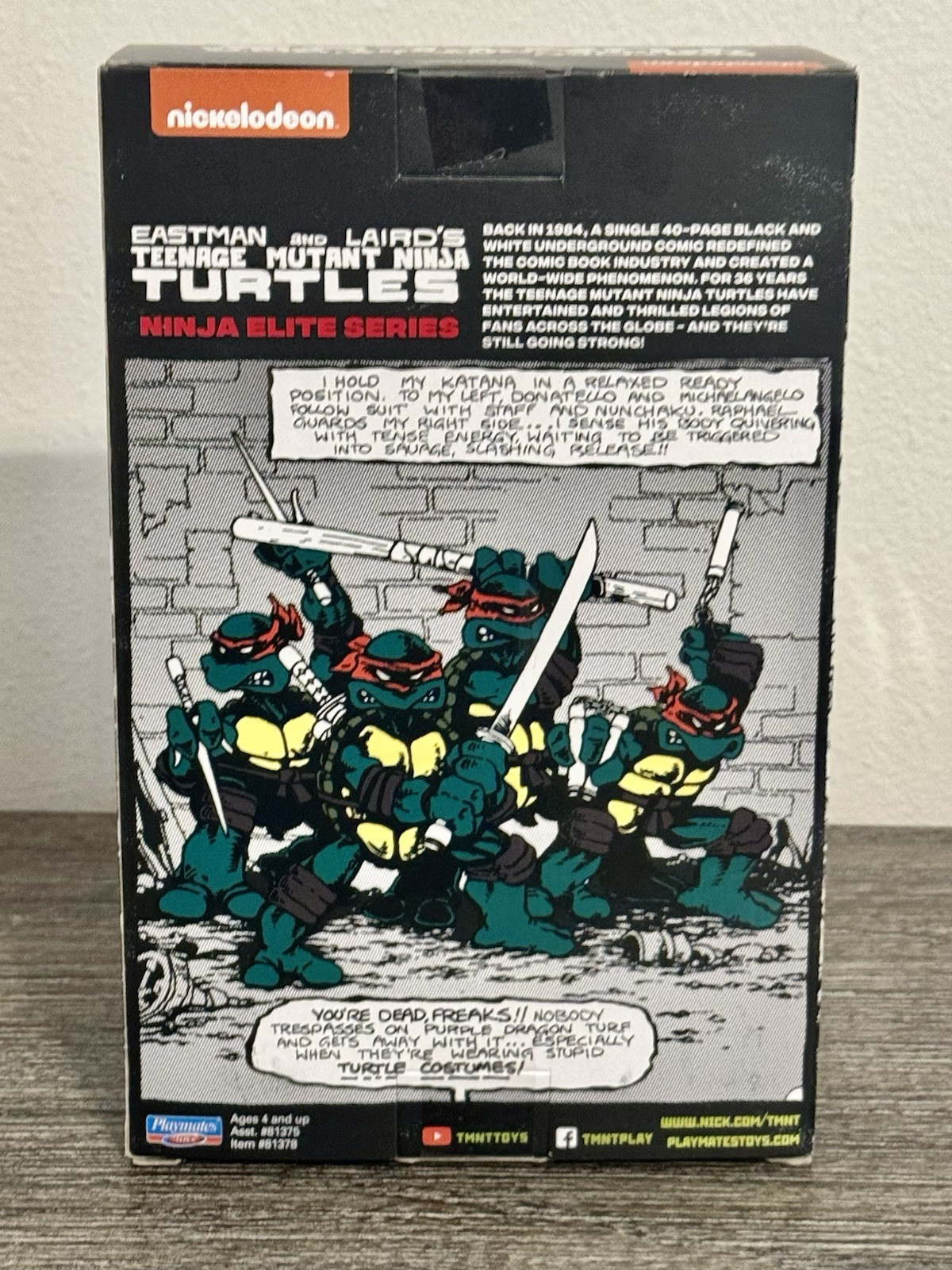 TMNT – Ninja Turtles – Original Comic Book Elite Series Figure – Raphael – New