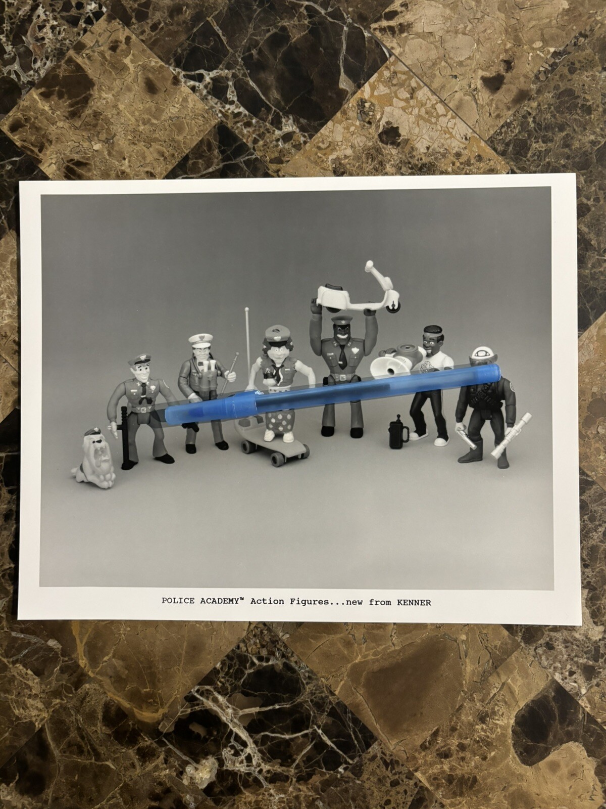 1989 Kenner Police Academy Figures Captain Harris Pre Production Press Release