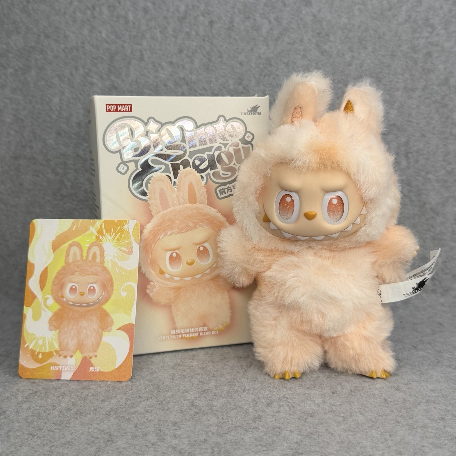 HAPPINESS – POP MART Labubu The Monsters Big Into Energy Series Plush Authentic