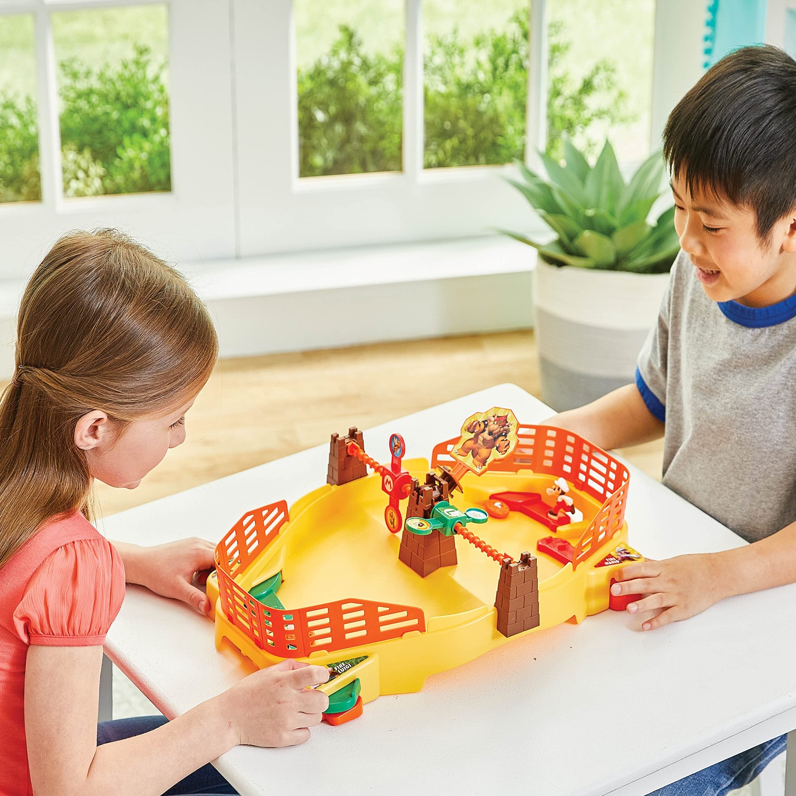 Super Mario Fireball Stadium – 2-Player Tabletop Action Game for Ages 5+ – In…