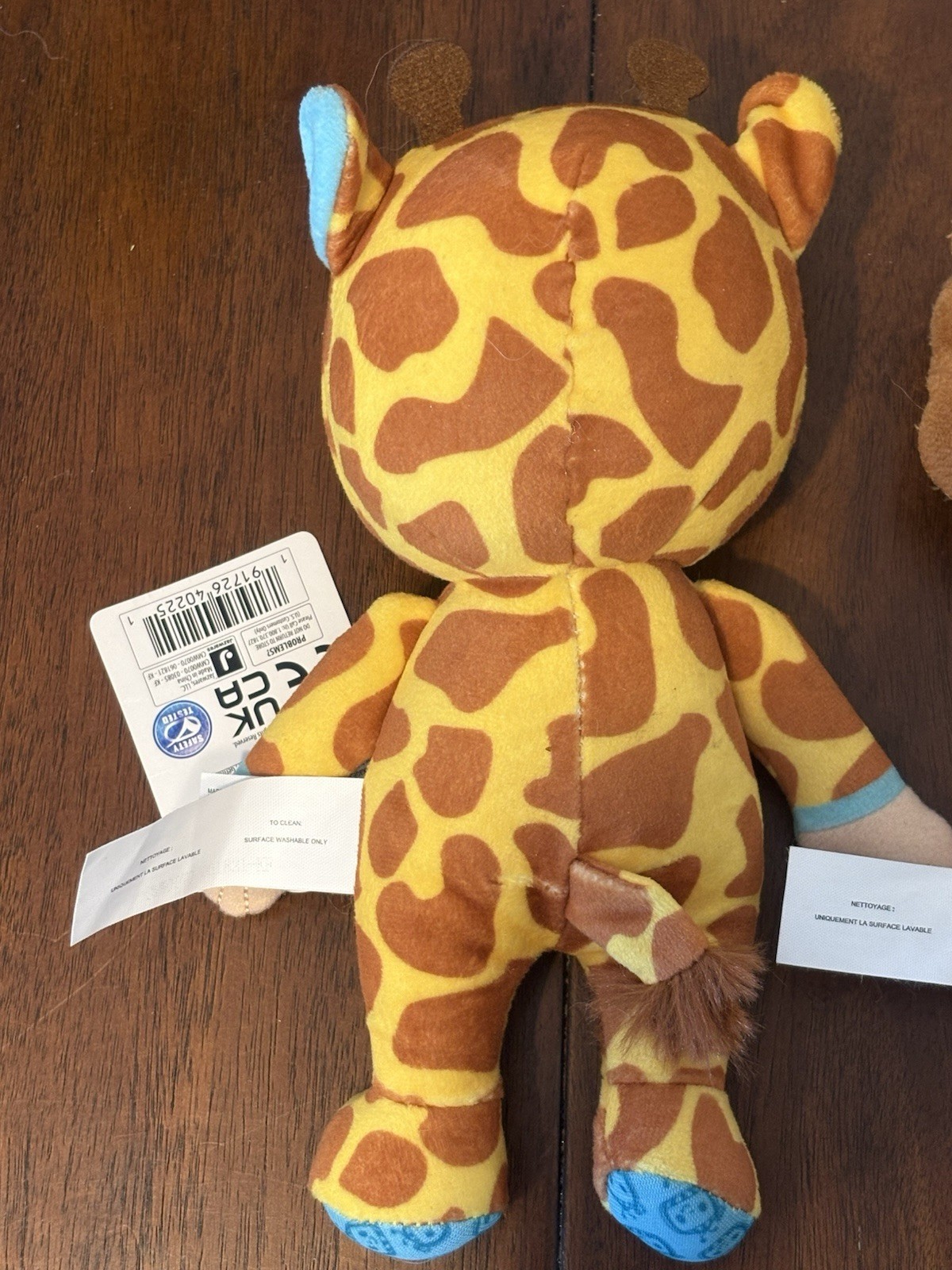Cocomelon 9” Dolls plush lot of 3 Giraffe, Lion, Monkey