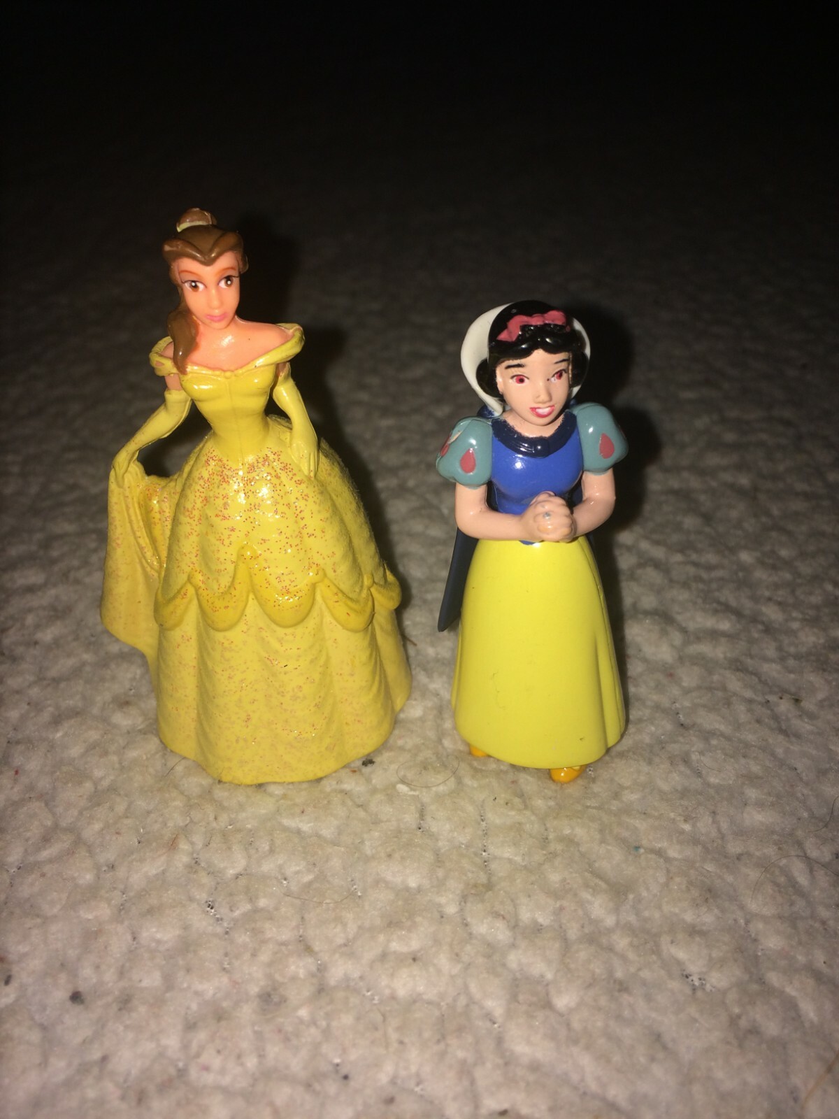 1992 Disney Princesses Belle & Snow White 3&Prime; PVC Figurines Lot of 2