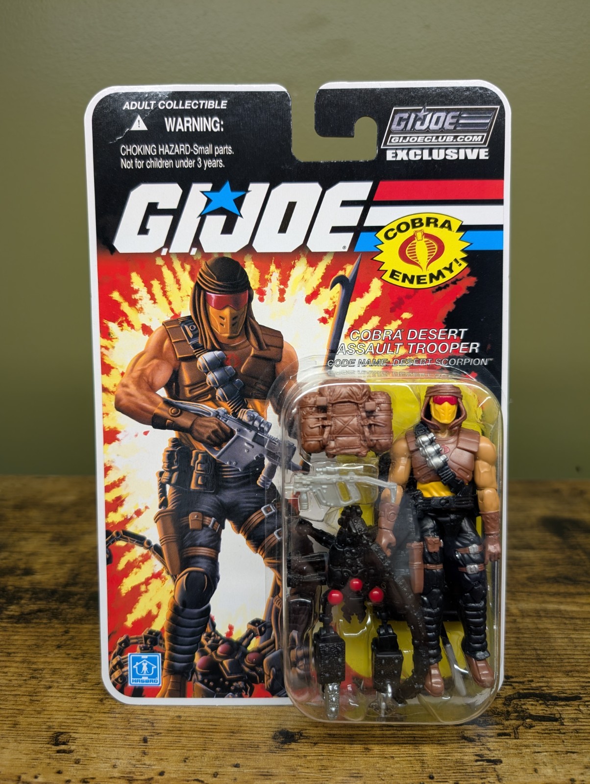 GI Joe FSS 2.0 Collectors Club MOC Desert Scorpion New Sealed W/Protector