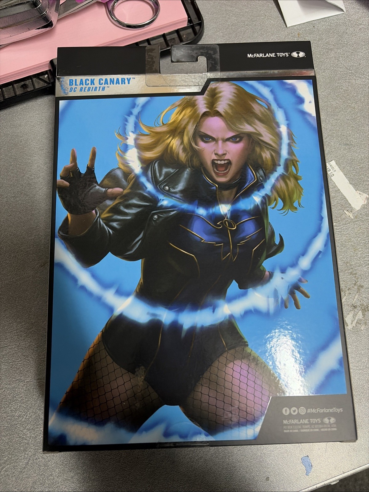 MCFARLANE DC MULTIVERSE BLACK CANARY COLLECTOR EDITION CHASE PLATINUM FIGURE!