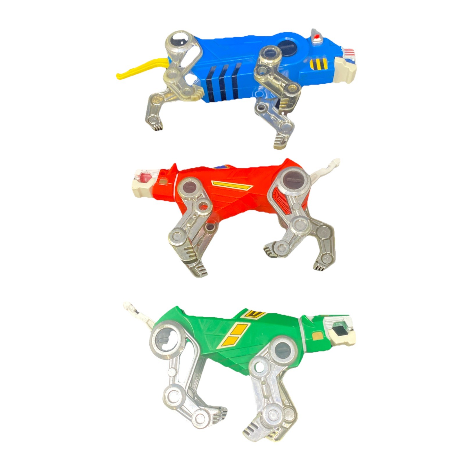 Voltron Panosh Place Lions – Red, Green, Blue – Vintage 1984 (As Is)