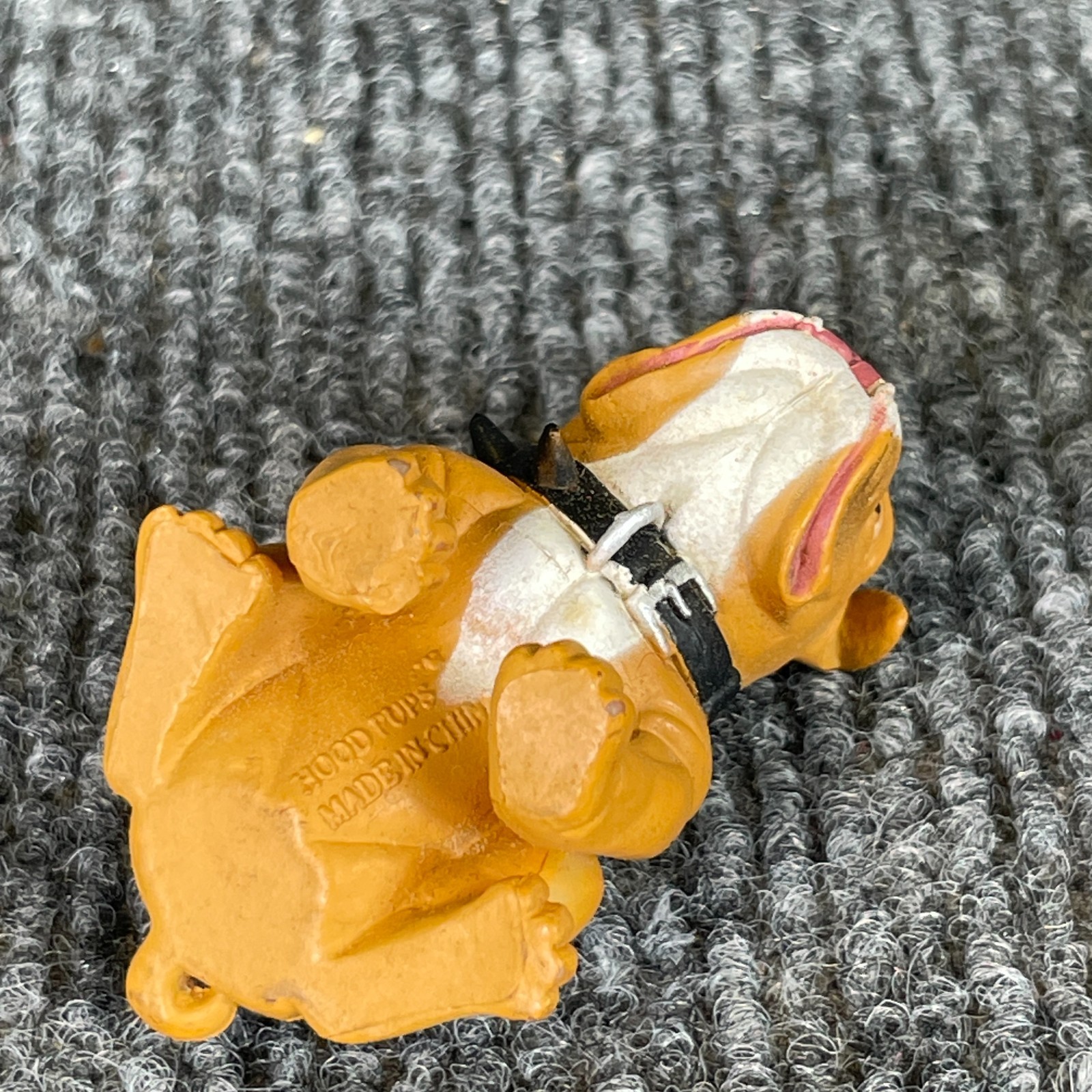 Vintage Y2K Hey Homies Hood Pups Bulldog Puppy Dog Spike Collar Mini Figure