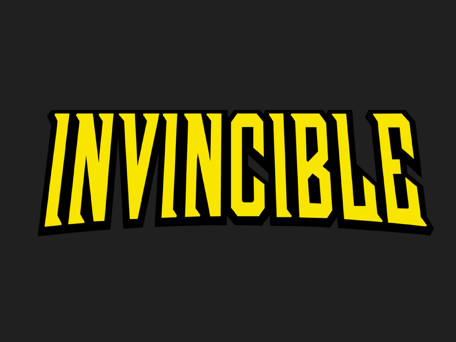 Invincible Comic Title Vinyl Decal