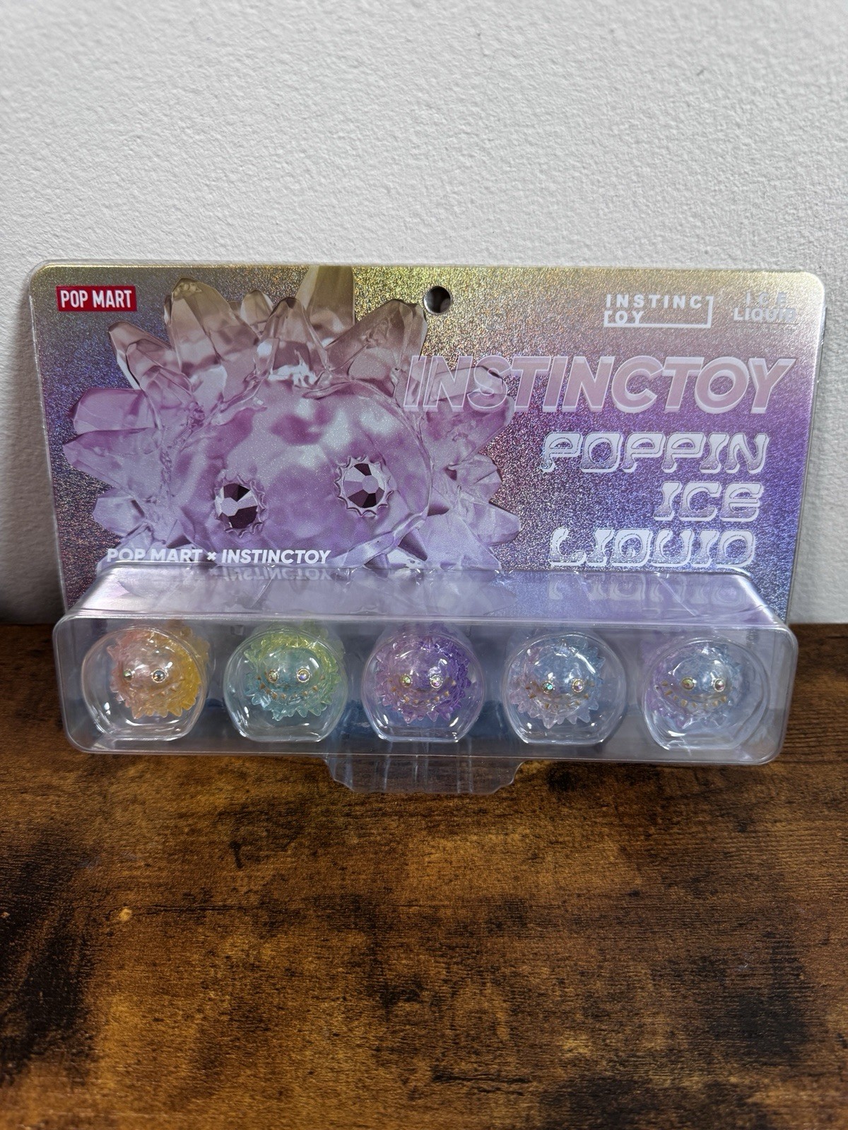INSTINCTOY POPPIN ICE LIQUID Multicolor Glitter Mini Set/5Pcs Sofubi Figure Toy