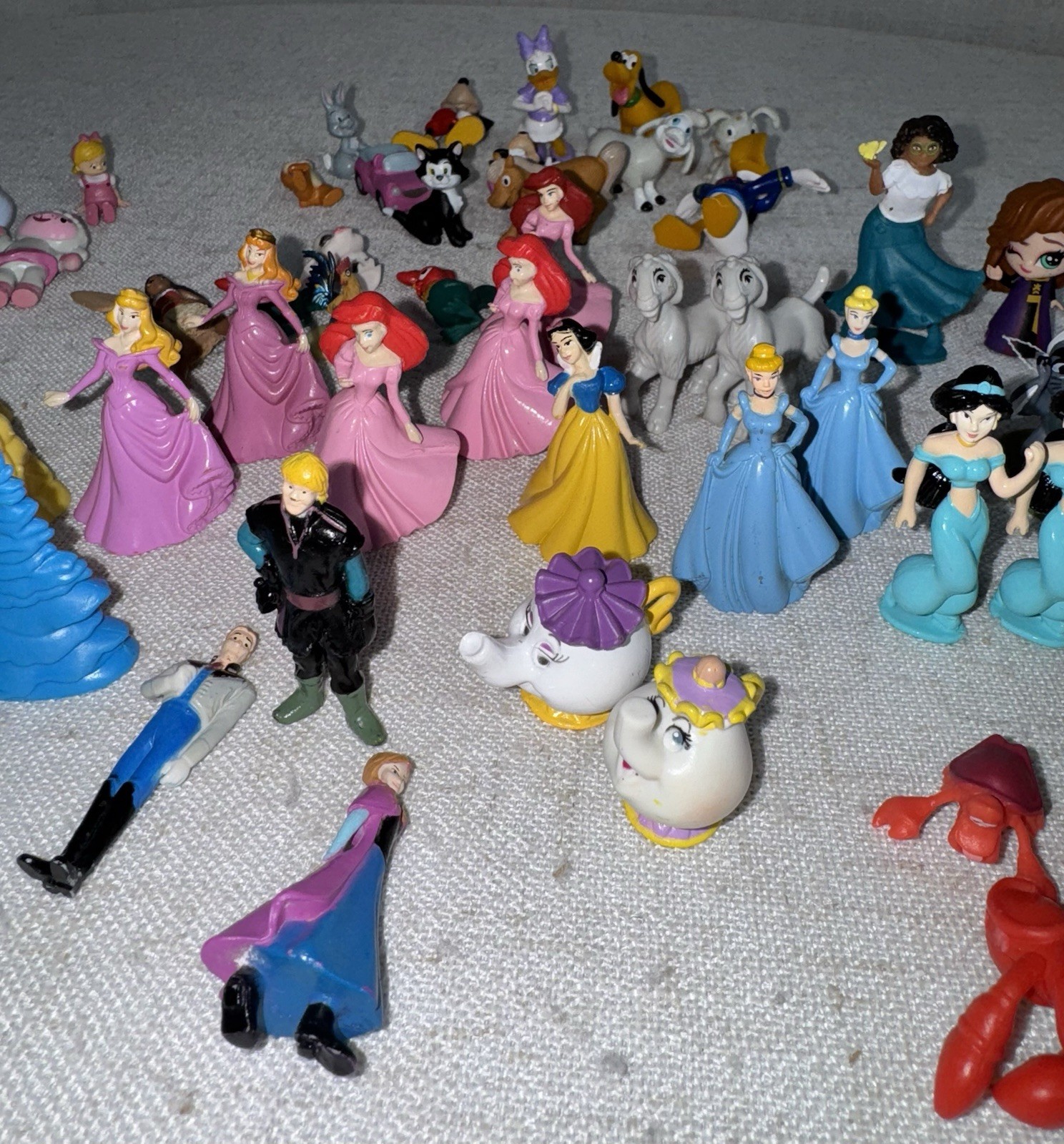 DISNEY Princess Miniature Tiny Figurine Cake Toppers Figures Mickey Lot 61 PVC