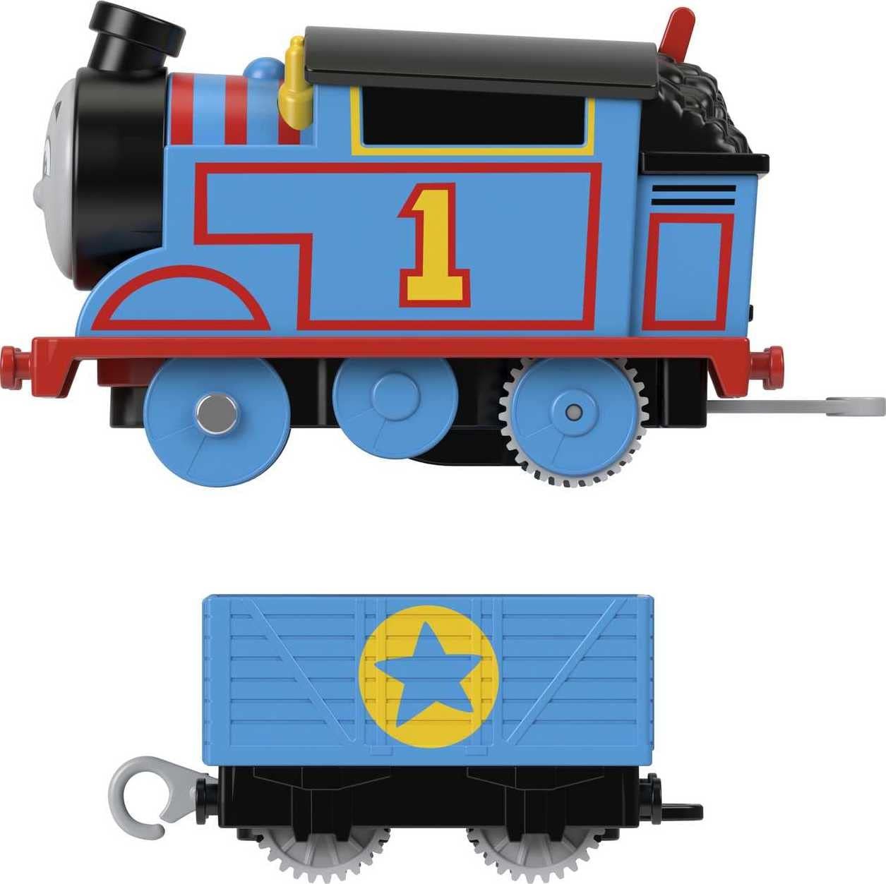 Motorized Train Thomas Battery-Powered Engine with Cargo for Pretend Play Pre…