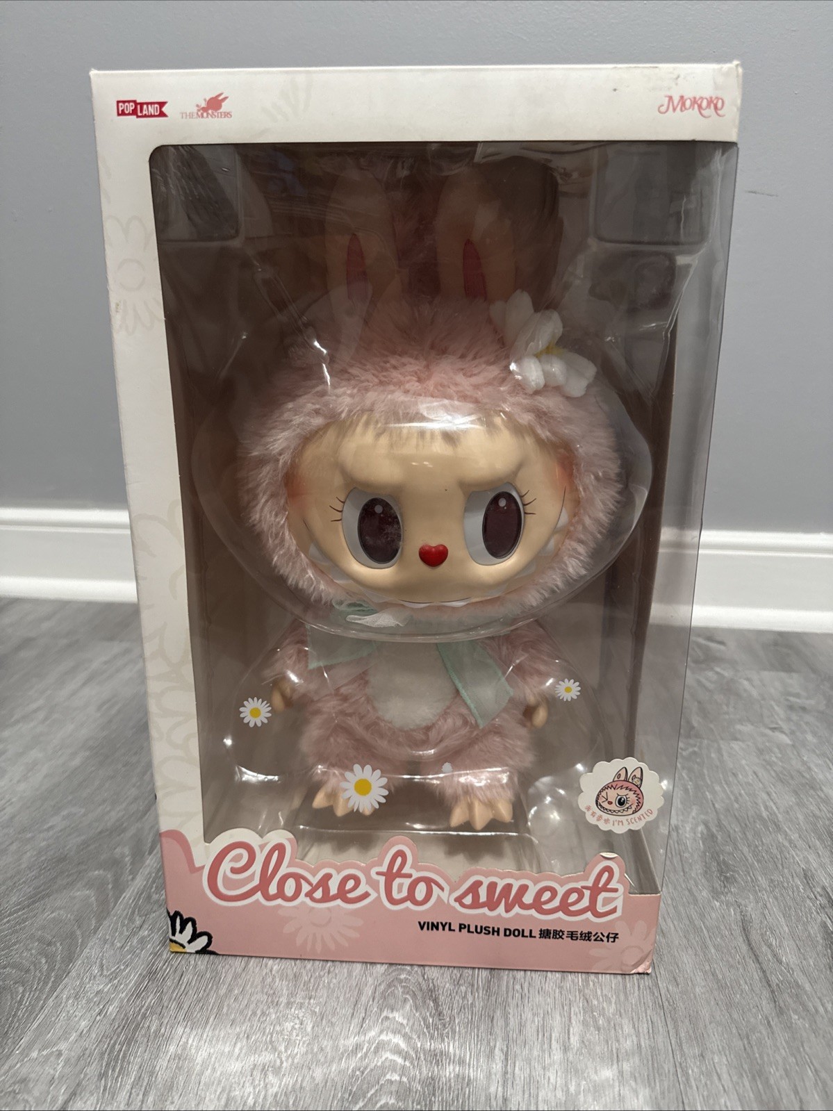 POPMART Mokoko Vinyl Plush Doll Close to Sweet, Popland Exclusive Large USA