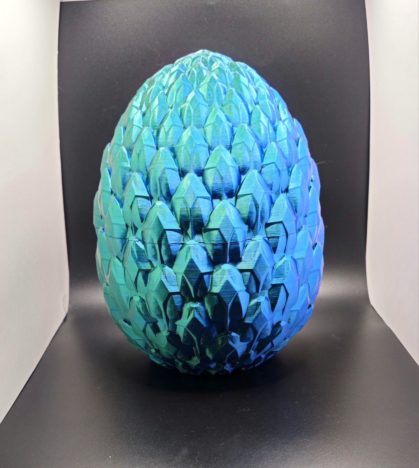 3D Printed Flexi Dragon, Articulated Crystal Dragon [WITH EGG]/Large-24inches