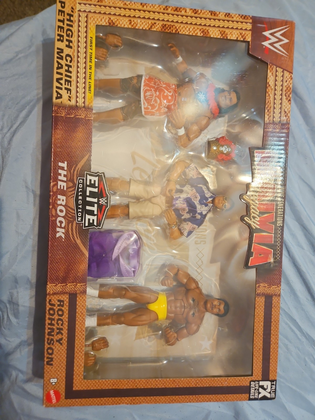 WWE Generations Maivia Legacy Elite Collection Action Figure the Rock, 3-Pack