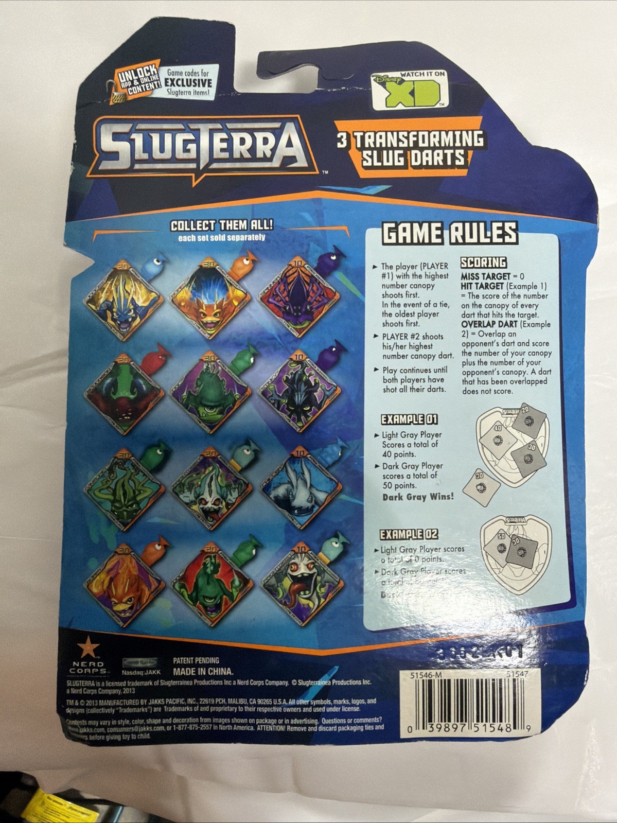 Slugterra Blaster Evo Dart Transforming Slug Darts 3pack Burpy V1 Joule Spinner