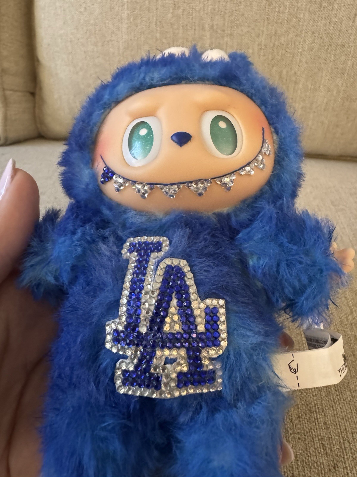 Authentic Serenity Big Into Energy Labubu – Custom Dodgers Design