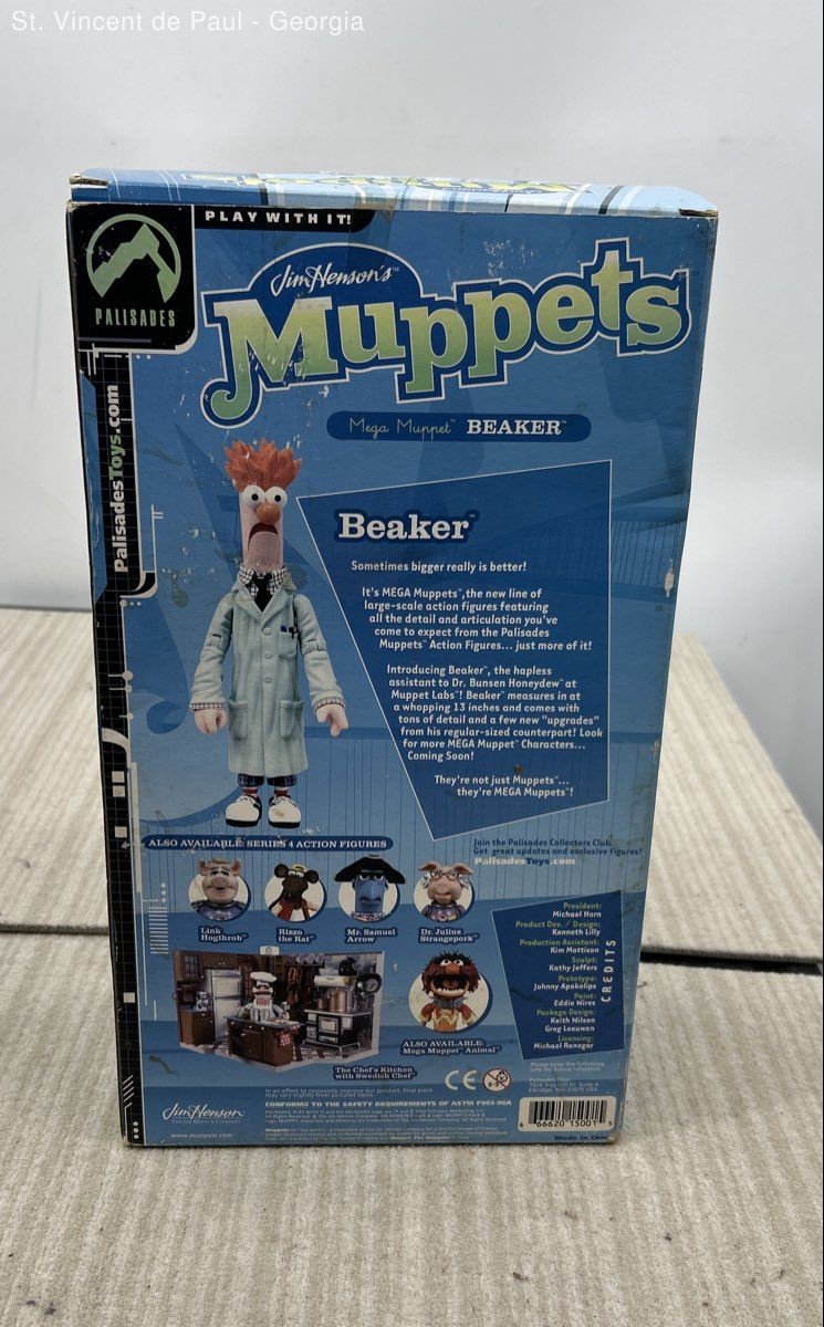 Beaker Mega 13&Prime; 2003 THE MUPPET SHOW Muppets Palisades New In Box Box Damage VGC