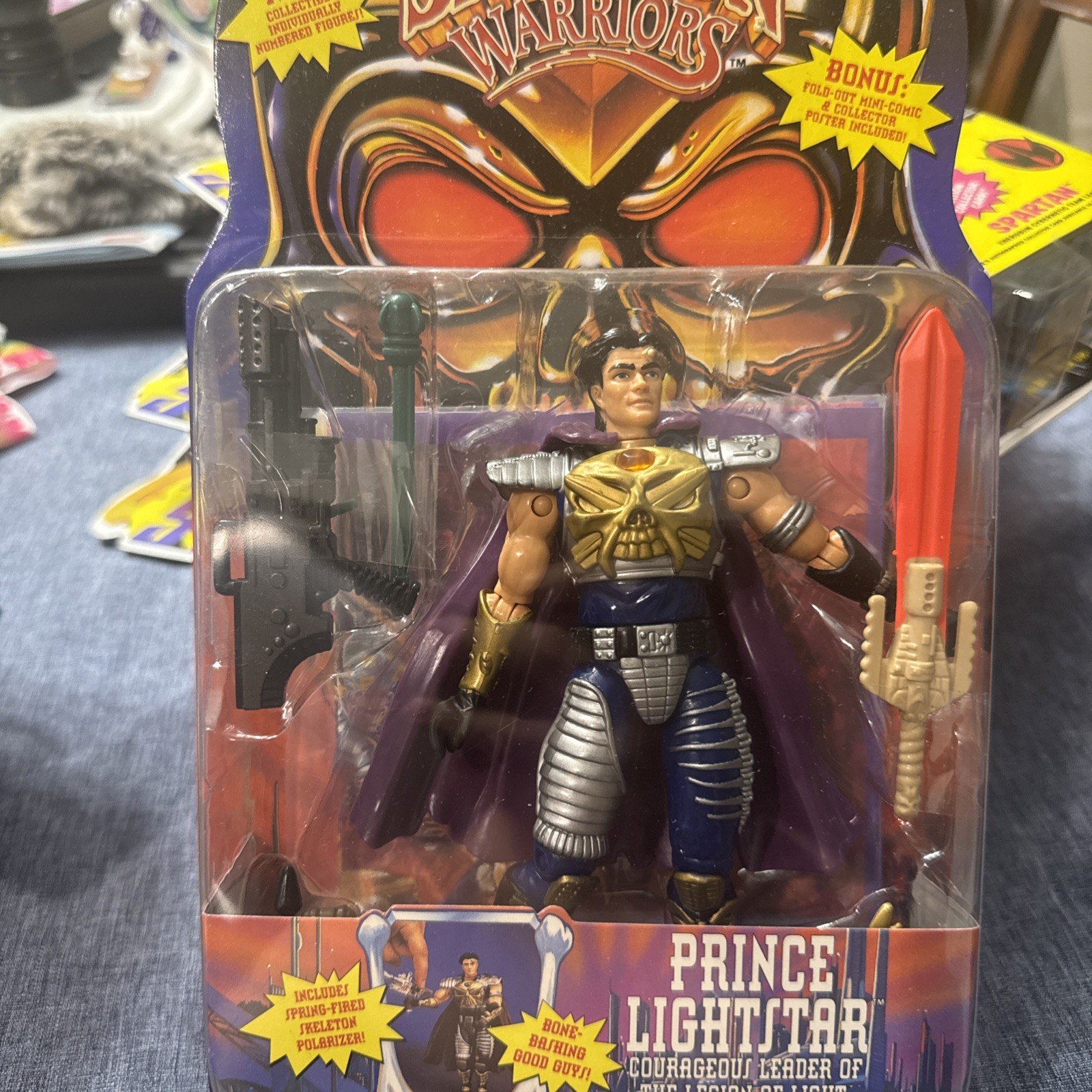 Vintage 1994 Playmates Skeleton Warriors Prince Lightstar Figure Sealed New