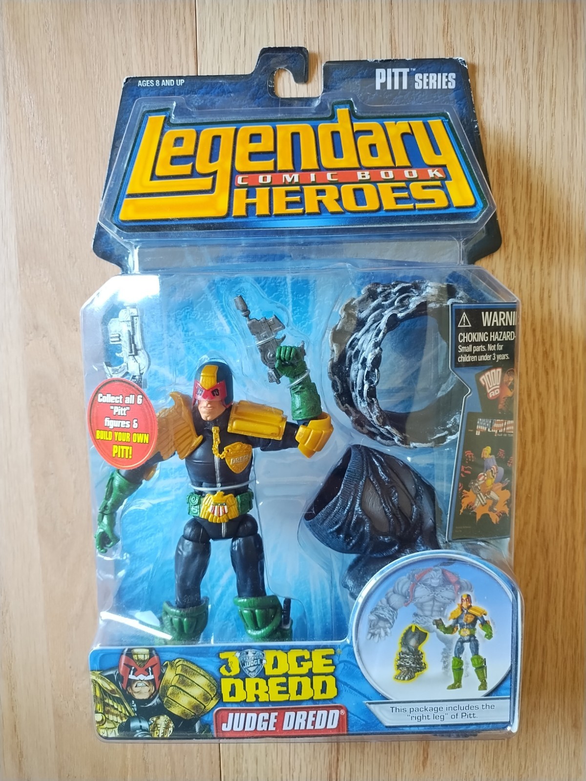 Marvel Toys Legendary Comic Book Heroes Pitt Baf Wave Judge Dredd Sealed Toybiz