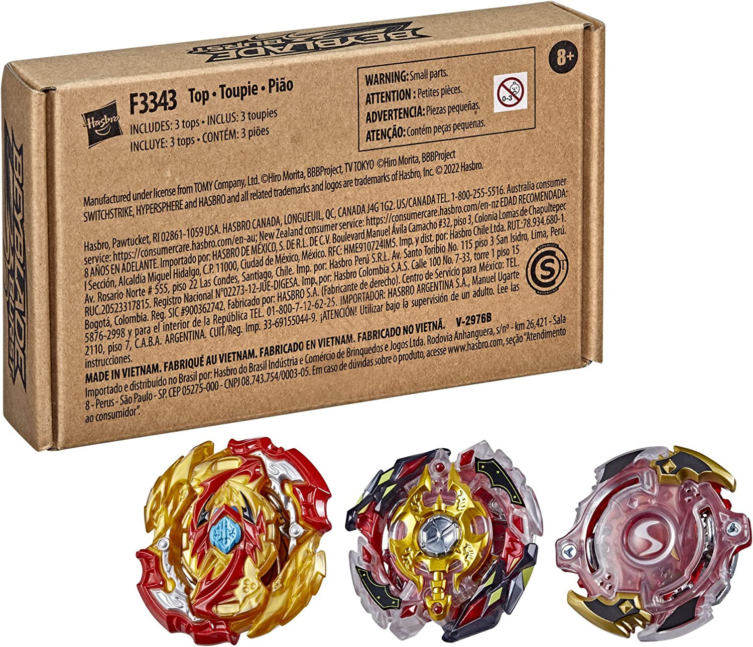 Beyblade Burst Trio Spryzen 3-pack Legend Spryzen, Lord & S2 Balance Type F3343