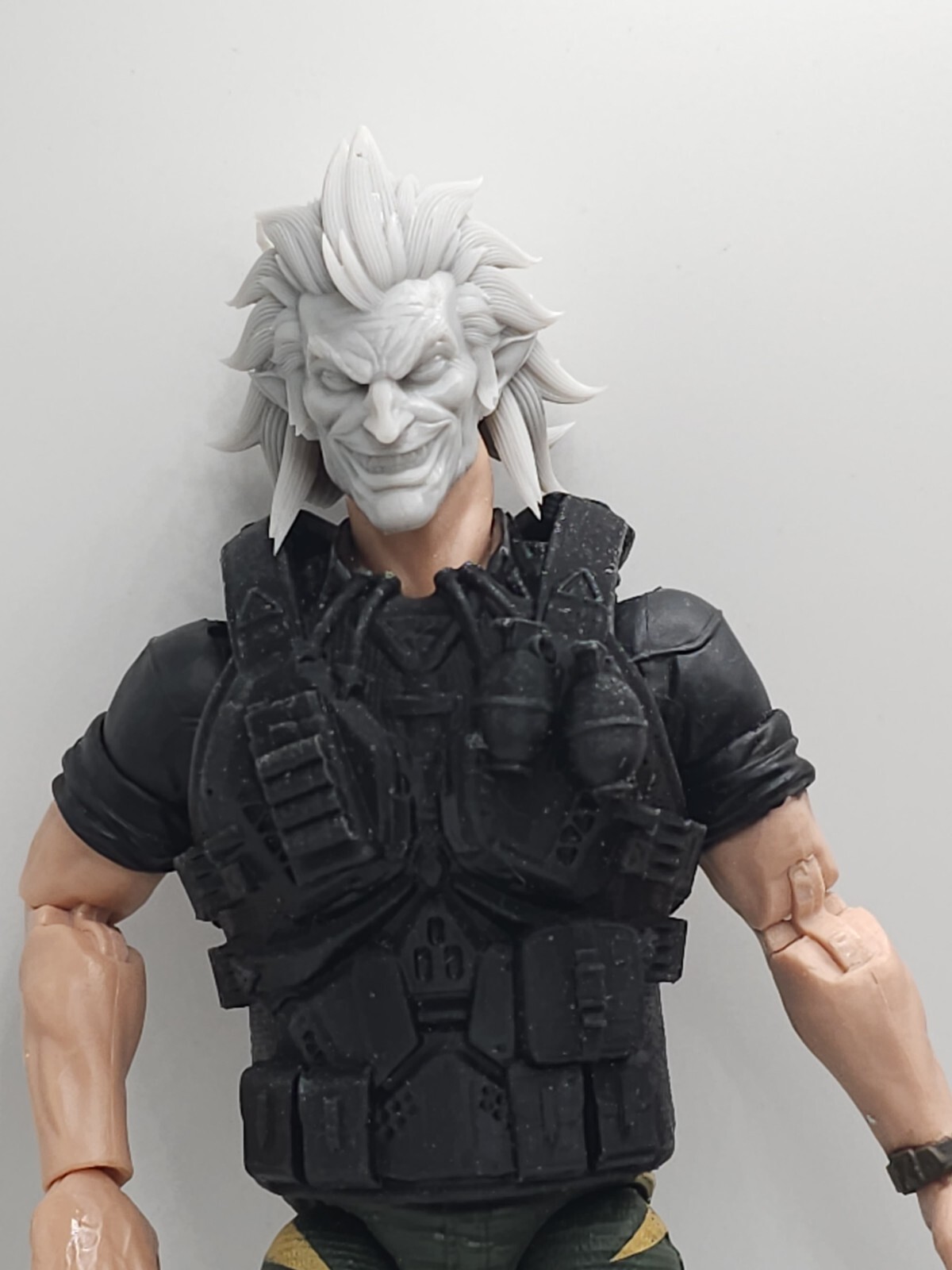 3d PRINTED SMILING MEPHISTO HEAD 1:12 6&Prime; GI Joe Classified/Marvel Legends