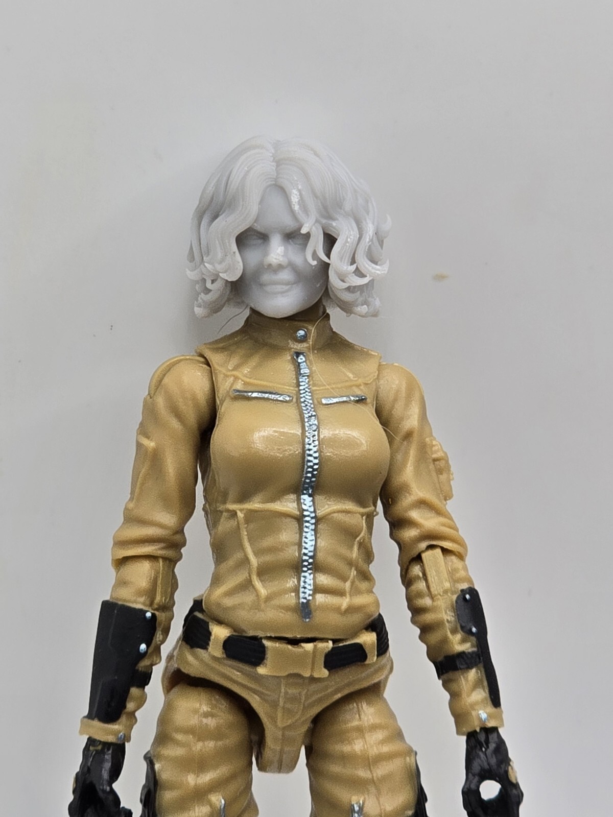 3d Printed PFEIFER CATWOMAN HEAD #3 1:18 3 3/4&Prime; GI Joe 25th Anniversary B63