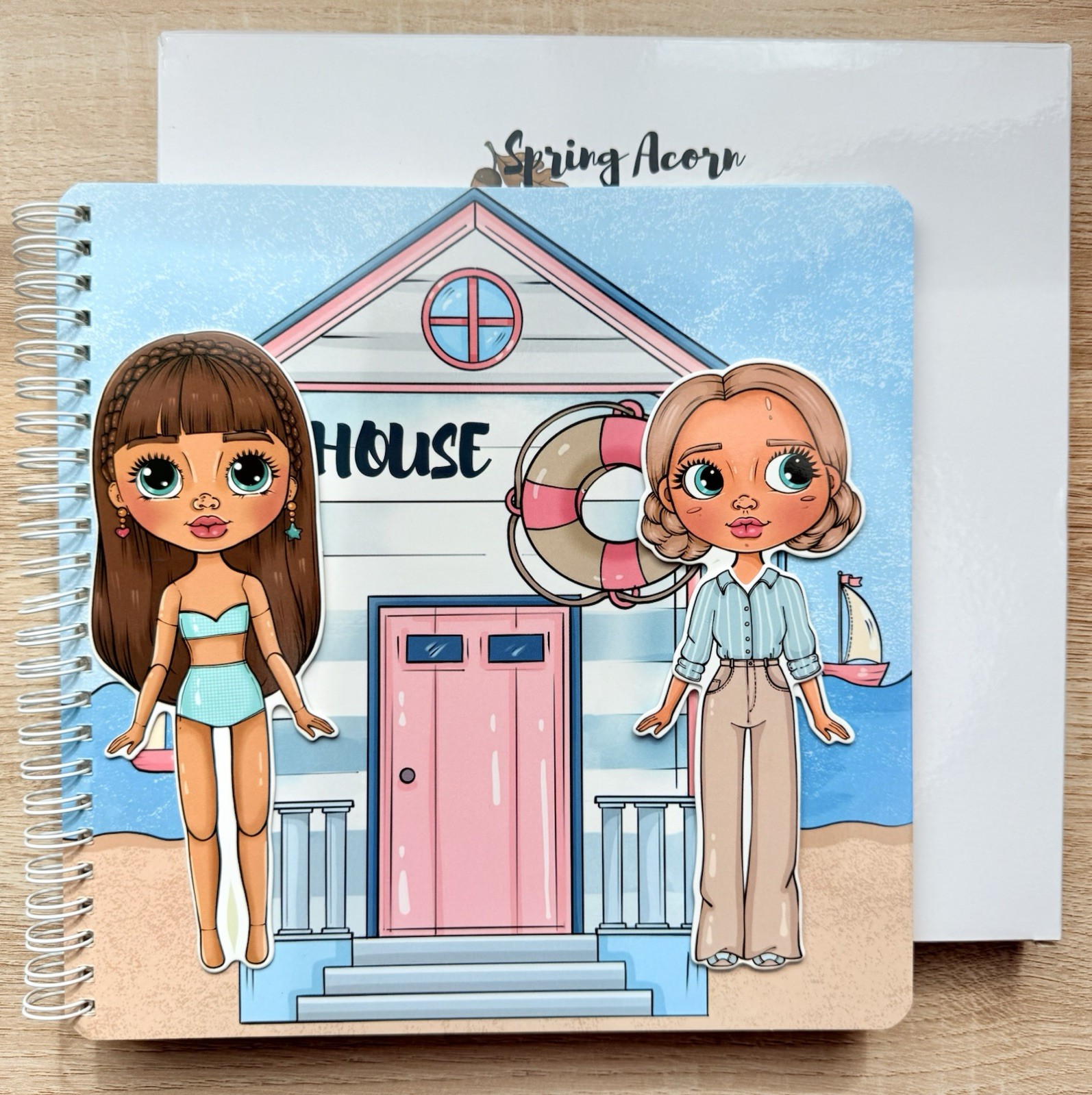 PAPER DOLLS set -Reusable Dress Up Play Set with Accessories Book for kids