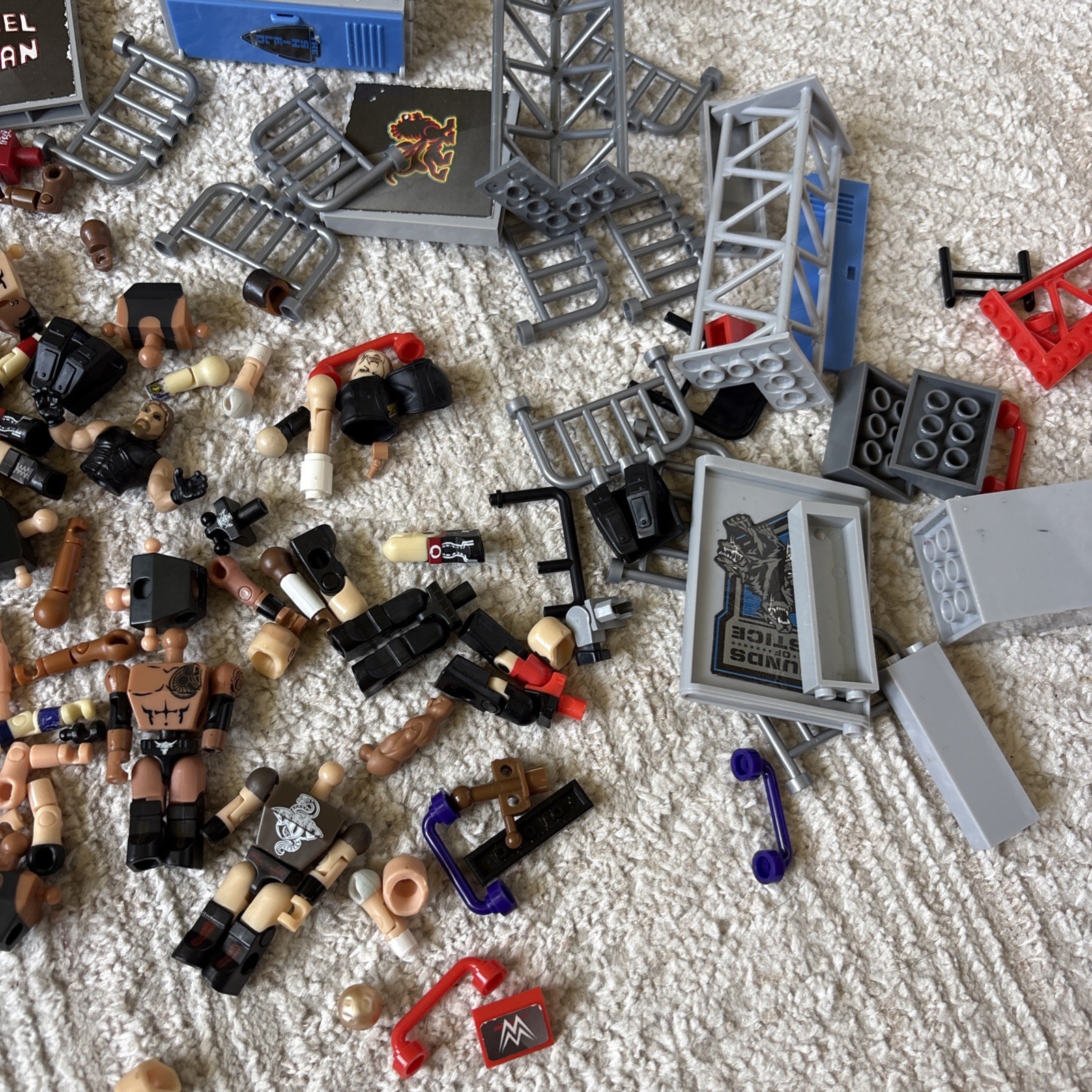 WWE C3 StackDown Mini Figure Lot The Rock John Cena Assorted Pieces