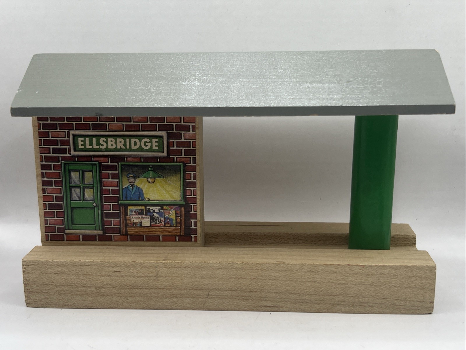 Thomas & Friends Wooden Railway Train ELLSBRIDGE PLATFORM TICKET STATION * RARE