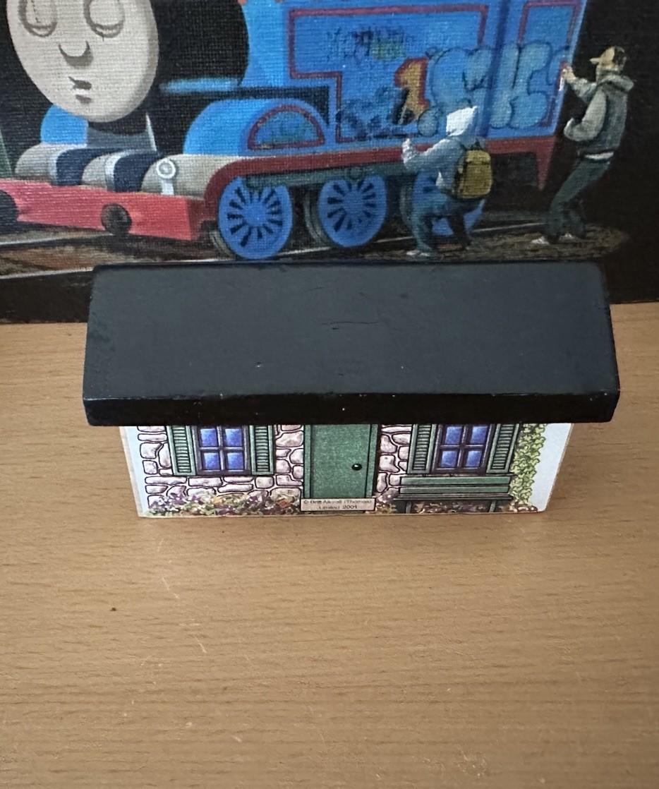 2001 Learning Curve Wooden Thomas Train Magic Railroad Burnett Stone’s House!