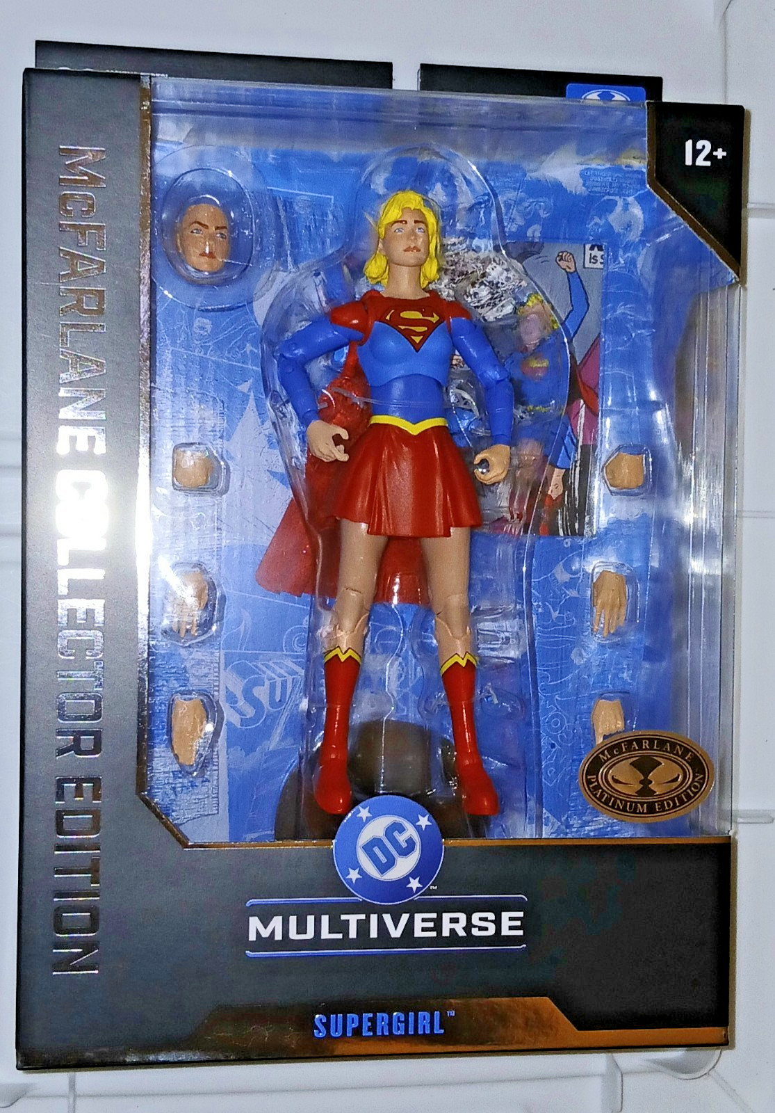 McFARLANE DC MULTIVERSE COLLECTOR EDITION # 59 SUPERGIRL PLATINUM 7&Prime; FIGURE NEW