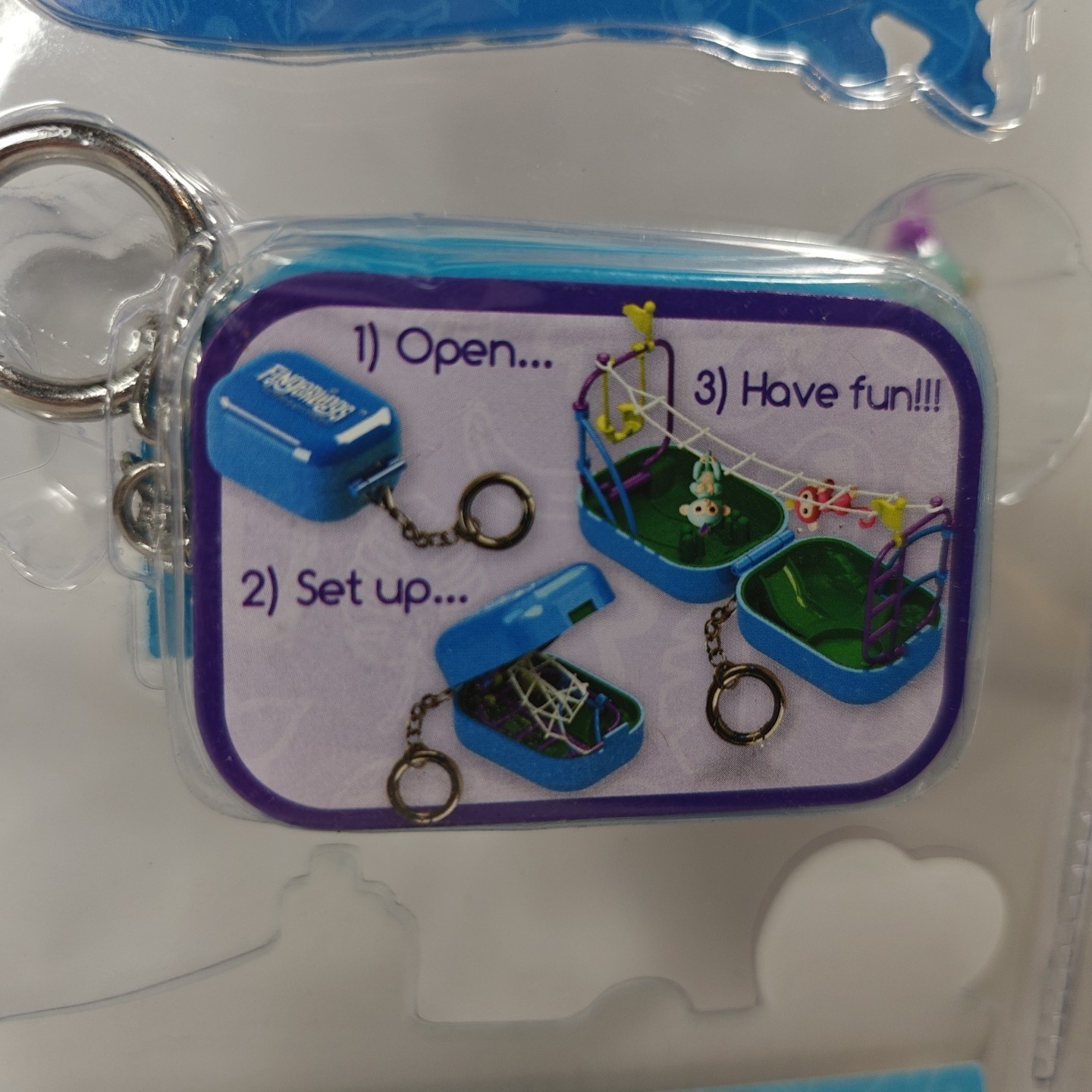 Worlds Coolest Fingerlings Keychain Play Set 2 Pack Bundle Play Ground Sets