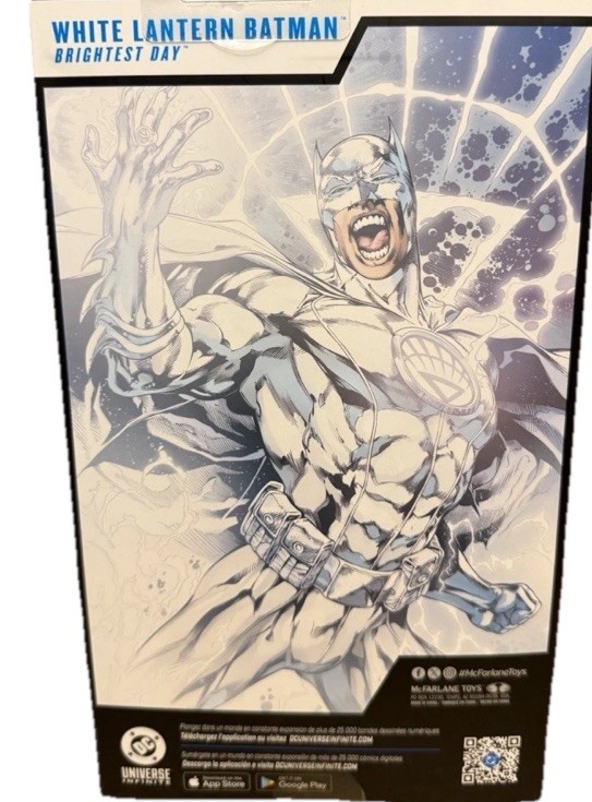 2026 McFarlane DC Multiverse White Lantern Batman Platinum Edition Chase In Hand