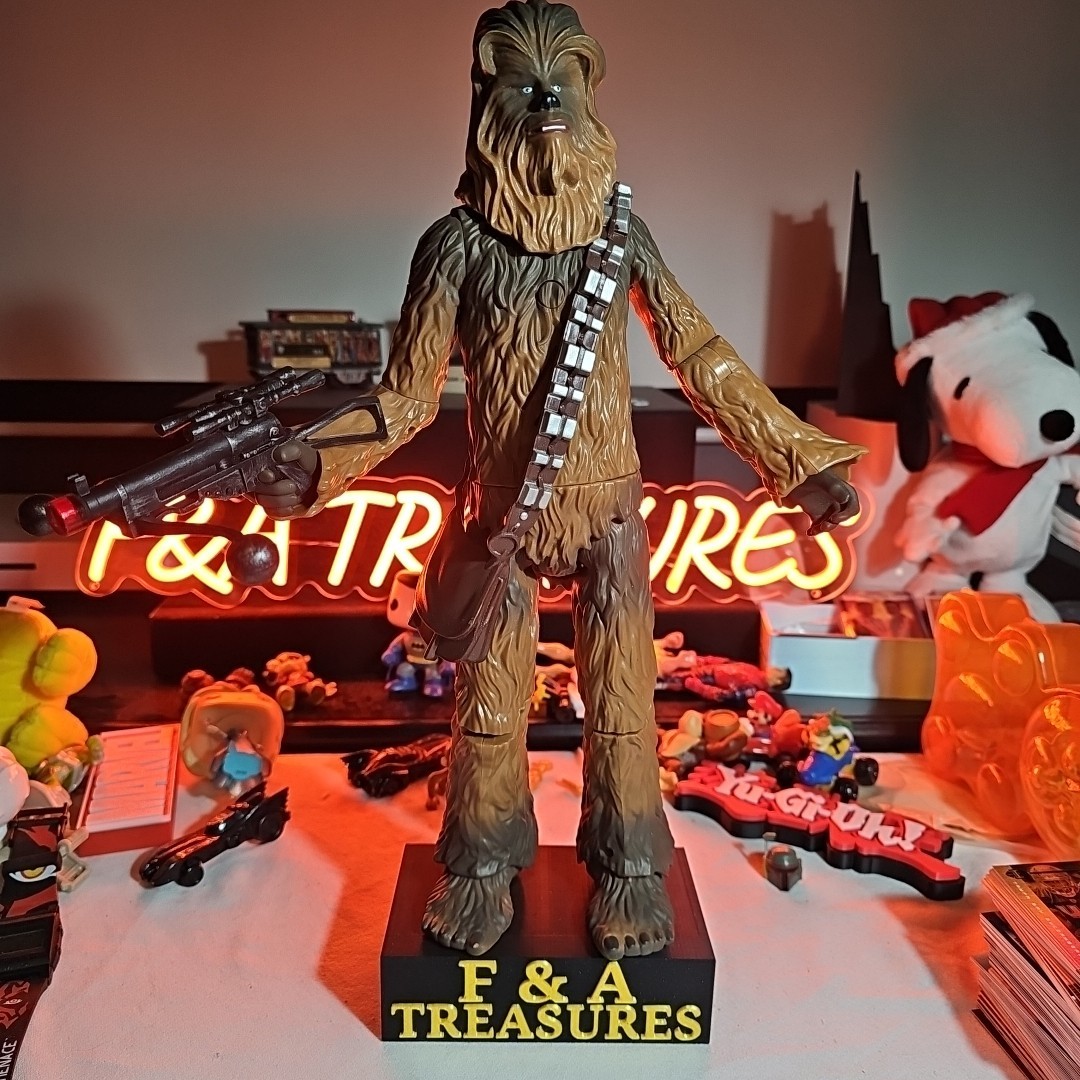Star Wars 15” Chewbacca Talking And Gun Lights Up Poseable Action Figure Tested