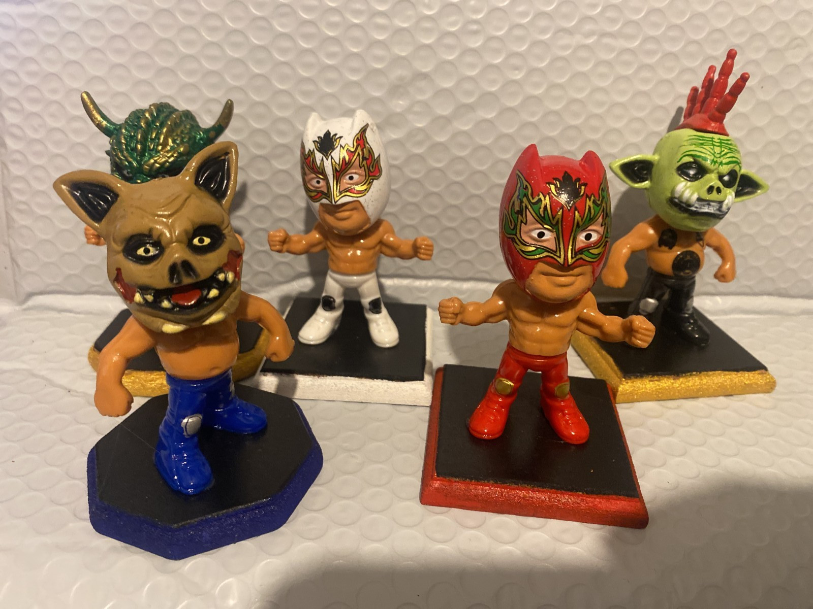 Mini Luchador Figura Coleccionable 7cm Wrestler Toy Estilo AAA /CMLL Lucha Libre