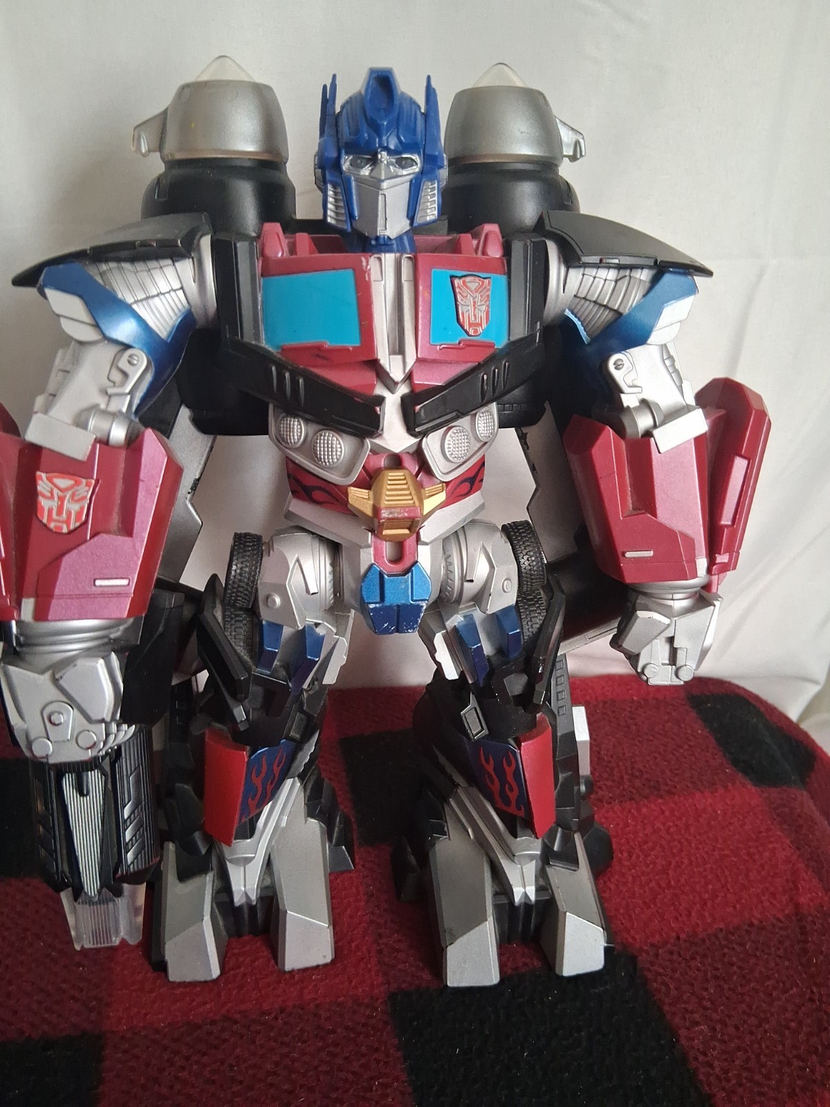 Transformer Mega Power Bots Jet Optimus Prime Extra Large Figure
