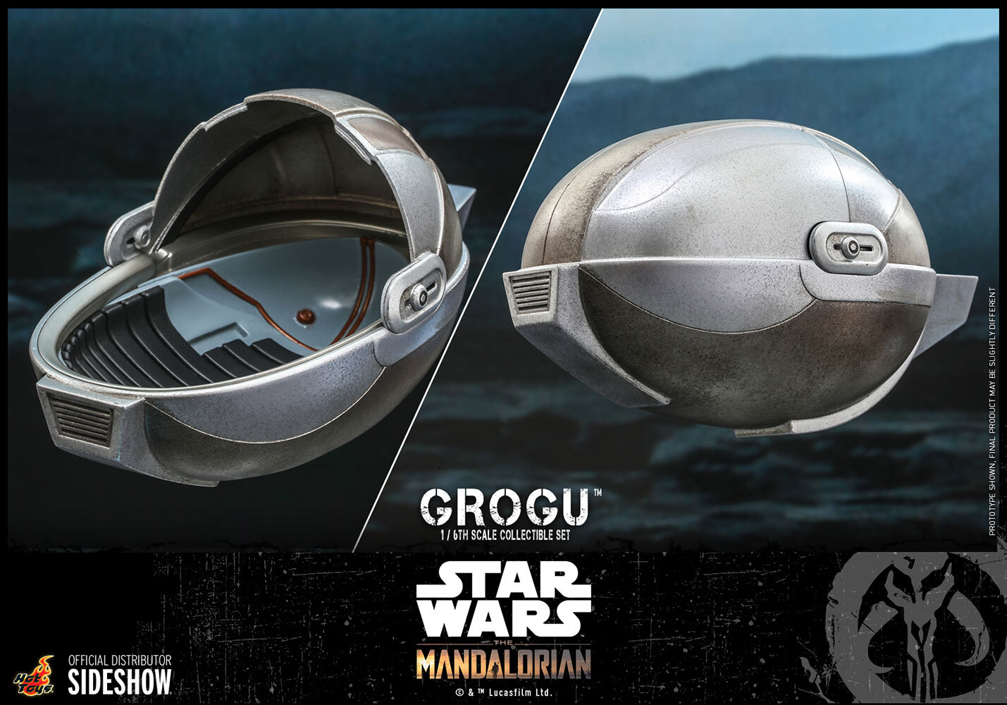 Hot Toys Grogu Star Wars Mandalorian The Child 1/6 Scale Figure Set TMS043 New