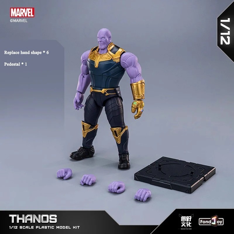 Original Fondjoy Marvel Hulk Thanos Iron Man Spider Man Thor Figure Toy Set