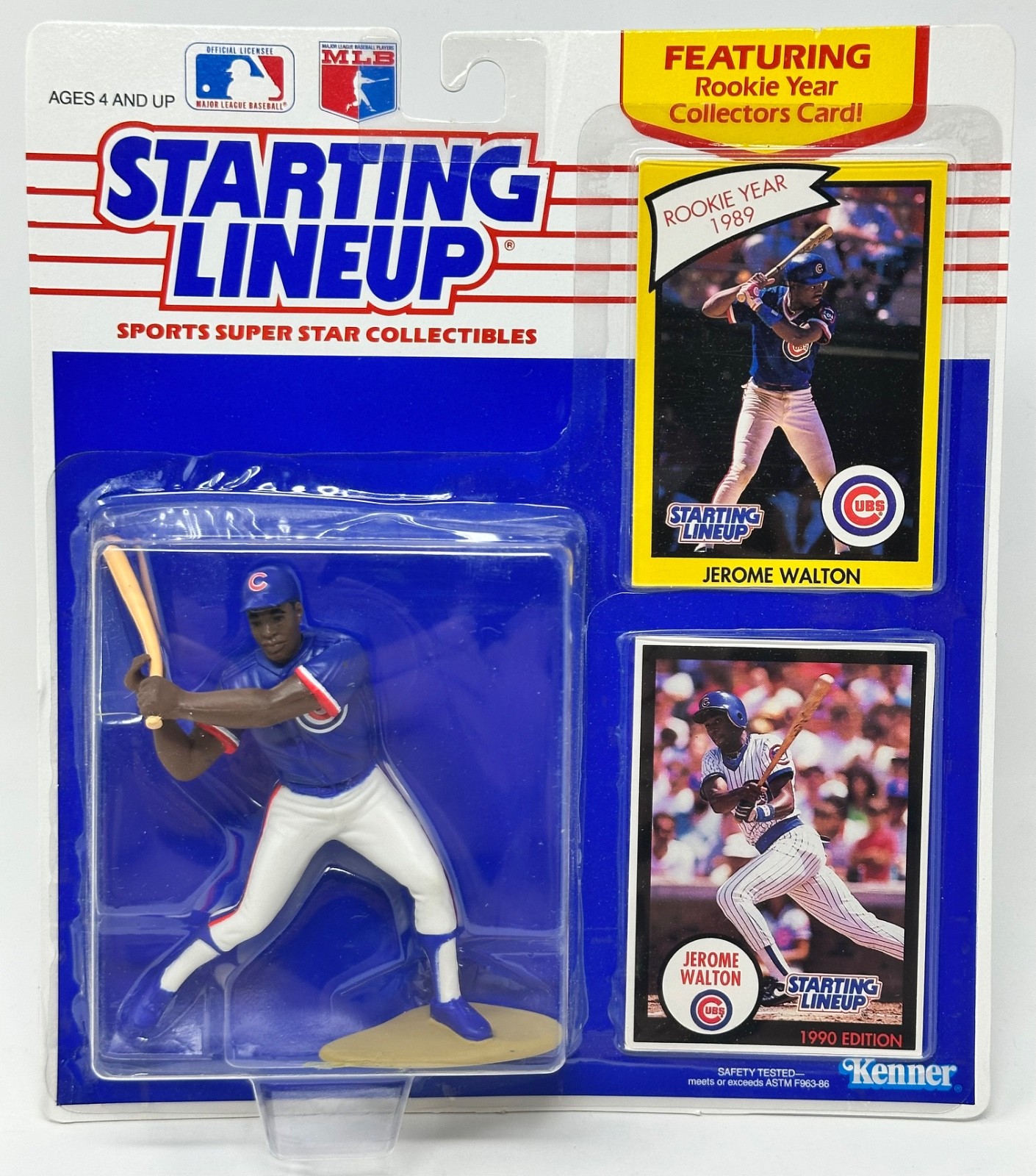 1990 KENNER STARTING LINEUP MLB BASEBALL JEROME WALTON CHICAGO CUBS MOC