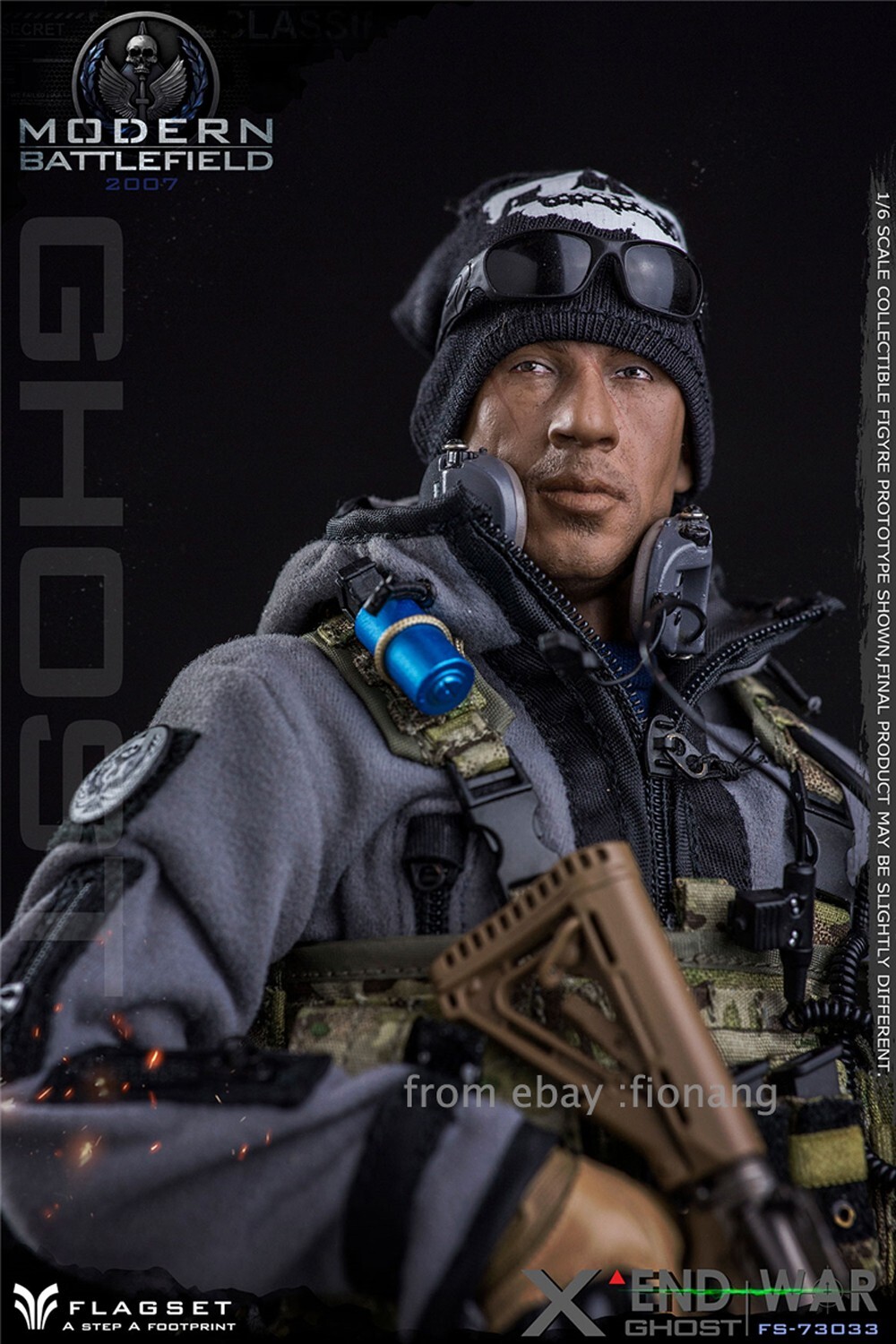 FLAGSET 1/6 Handheld Soldier Model Apocalypse War Series 73033 Death Squad Ghost
