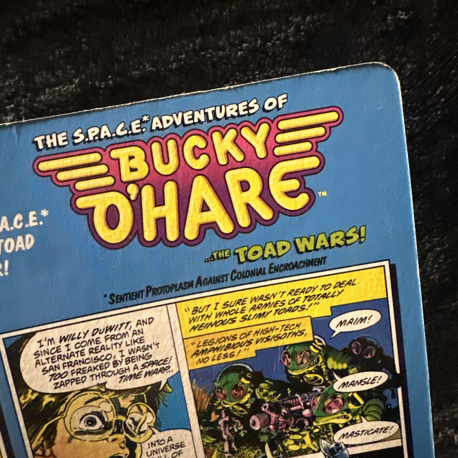 1990 HASBRO BUCKY O&rsquo;HARE TOADBORG #6 FIGURE COPPER/BRONZE LEG VERSION NEW SEALED