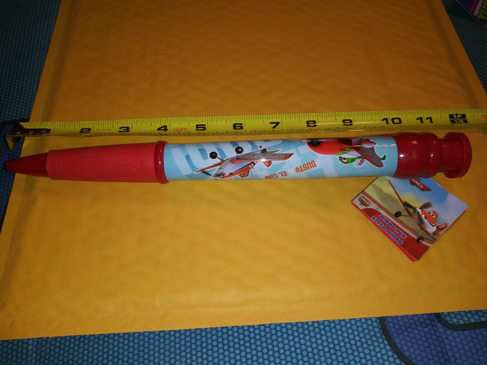 DISNEY DUSTY / EL CHU FROM PLANES JUMBO PEN 11 INCH BACK TO SCHOOL SUPPLIES