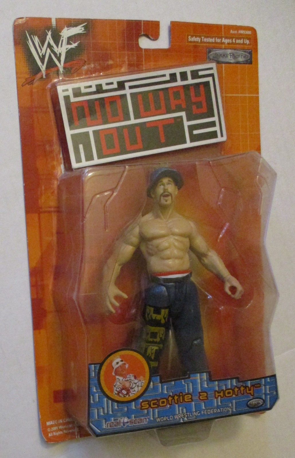Jakks WWF No Way Out Scottie 2 Hotty Action Figure 2001 NEW IN PACKAGE Wrestling