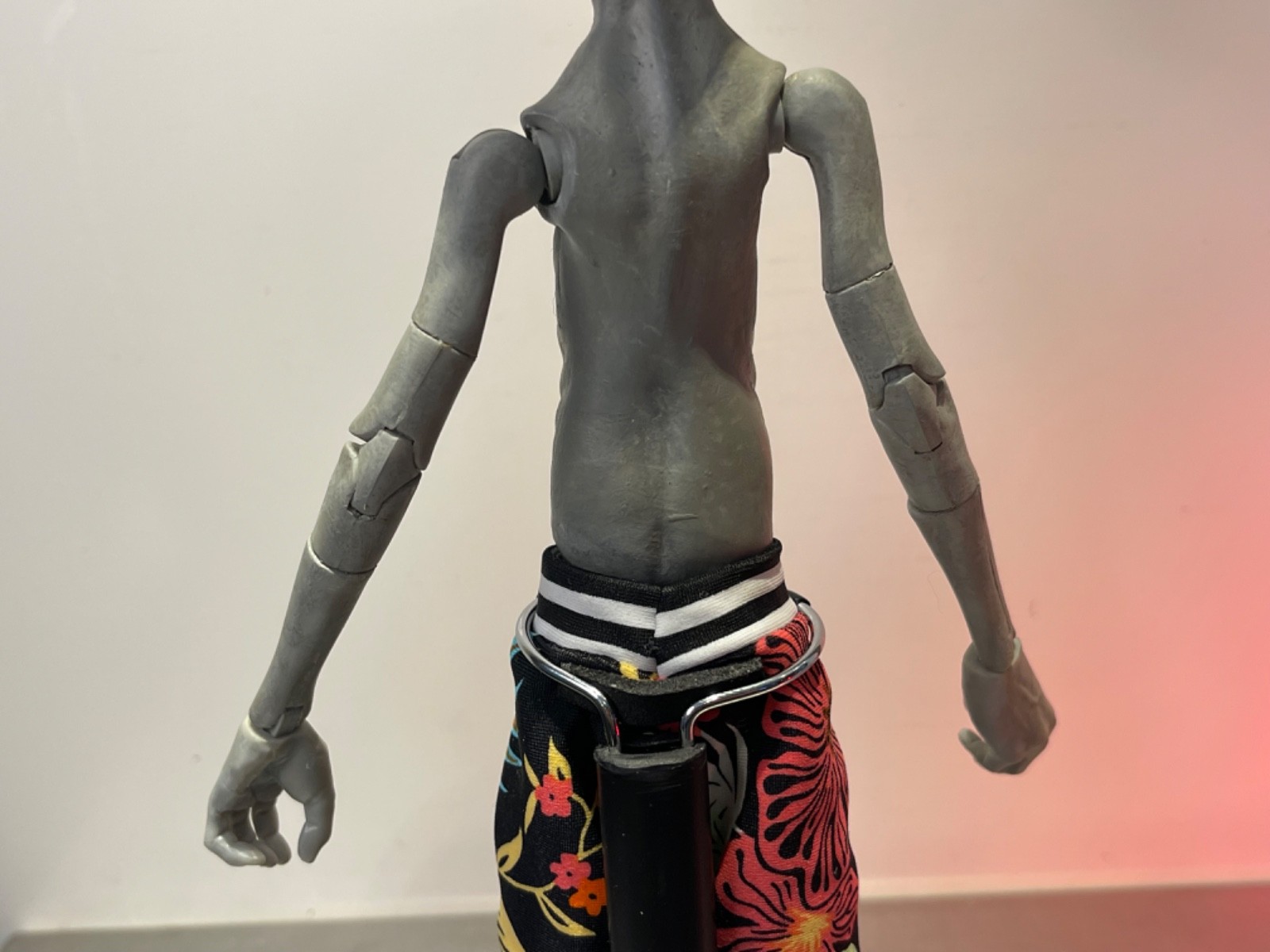 1:6 Scale Custom Grey Vacation Alien Figure 10&Prime; inch Area 51 UFO Art Statue OOAK