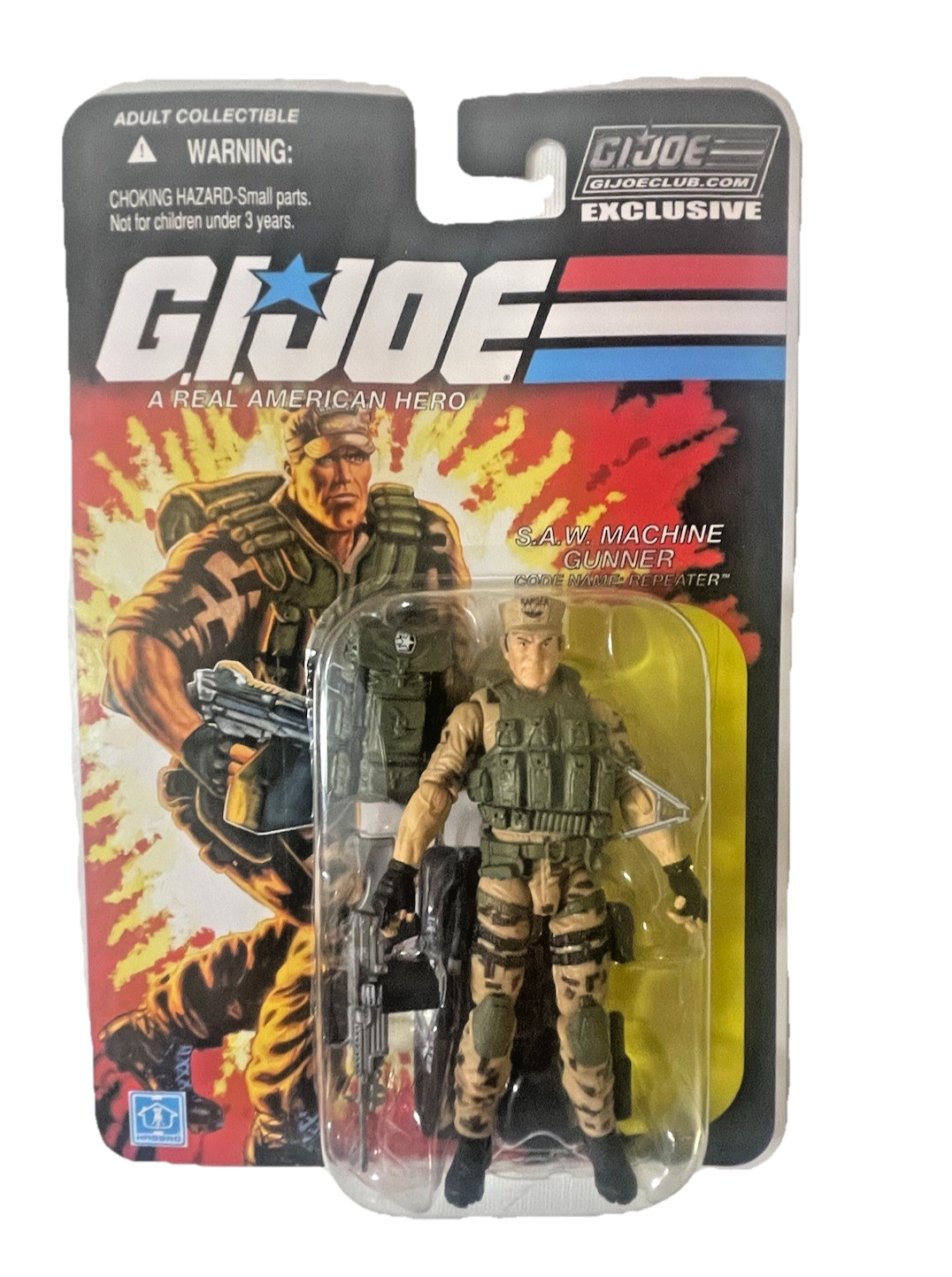 G.I. Joe Collectors Club Exclusive FSS 3.0-02 REPEATER Machine Gunner . SEALED