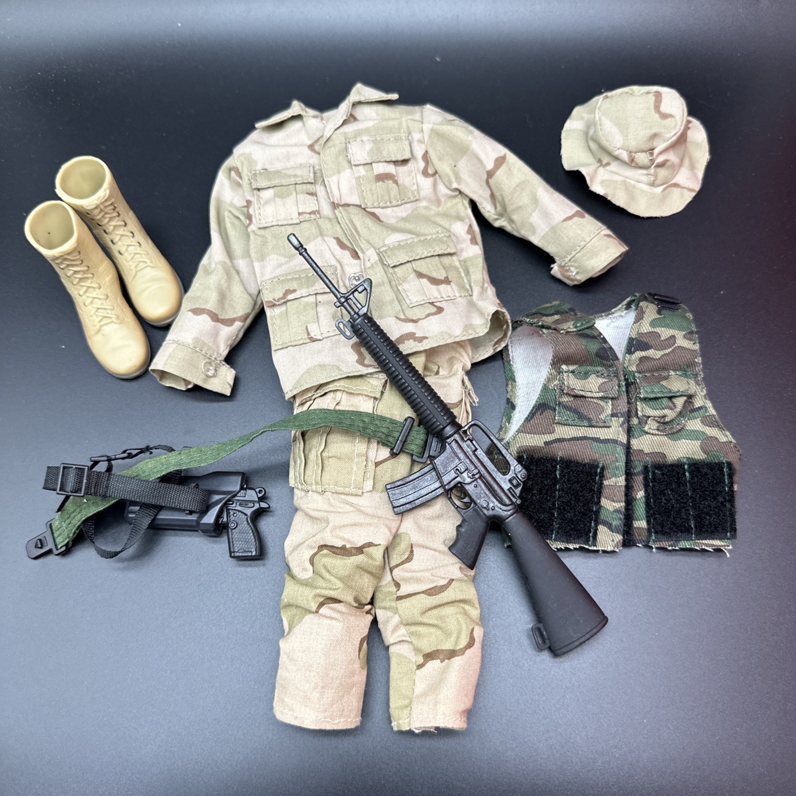 1/6 Scale Gulf War Desert DCU Toy Soldier Weapons Accessories 12” Lot 16