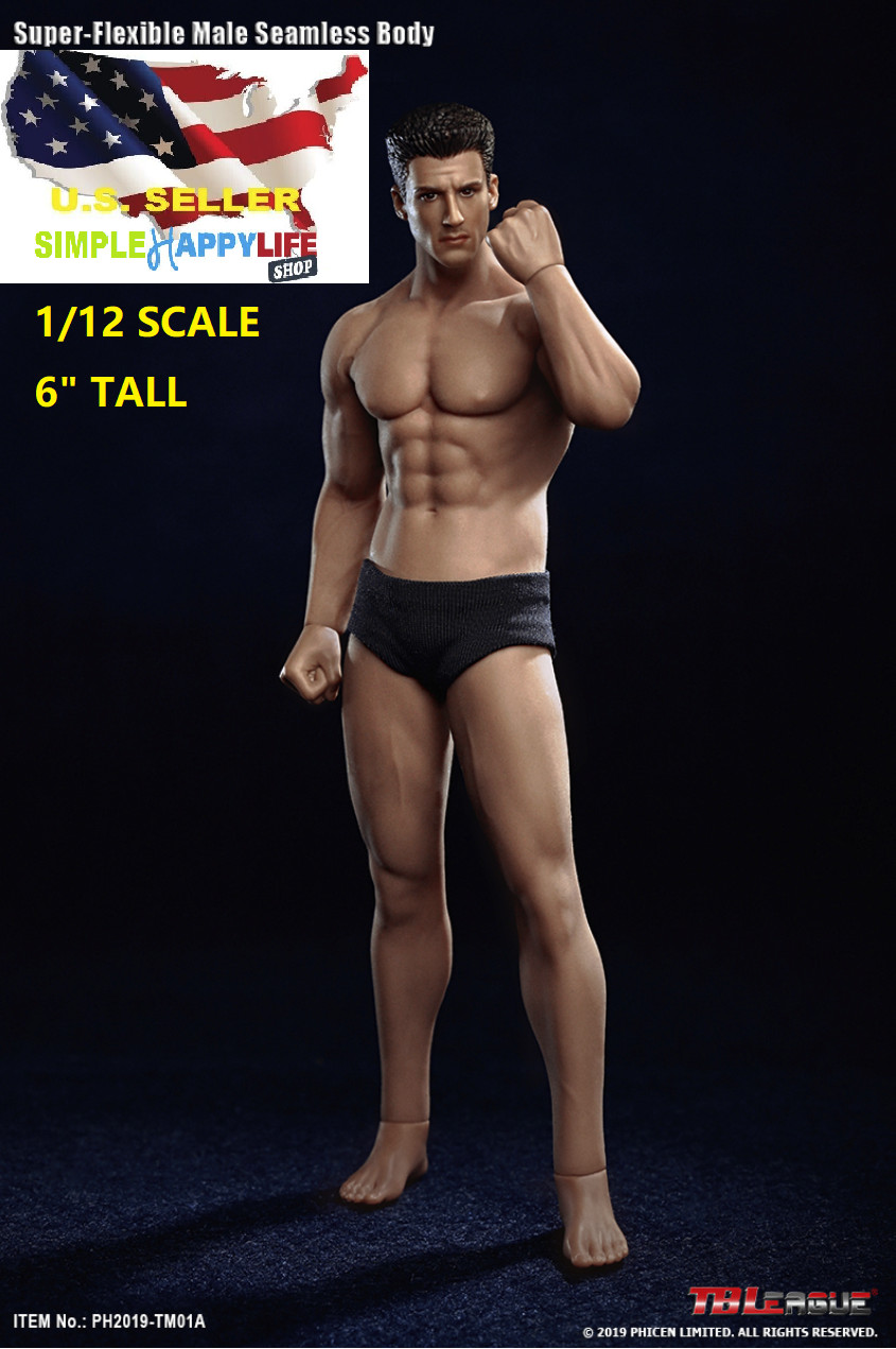 TBLeague PHICEN 1/12 male Seamless body 6&Prime; figure w/ Head TM01A SUNTAN ❶USA❶